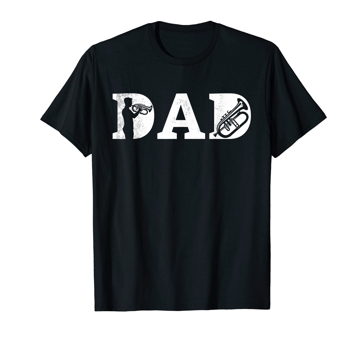 Flugelhorn Musician Dad Artsy Art T-Shirt - Minimalist Print for Adults - T-Shirt, Sweatshirt, Hoodie