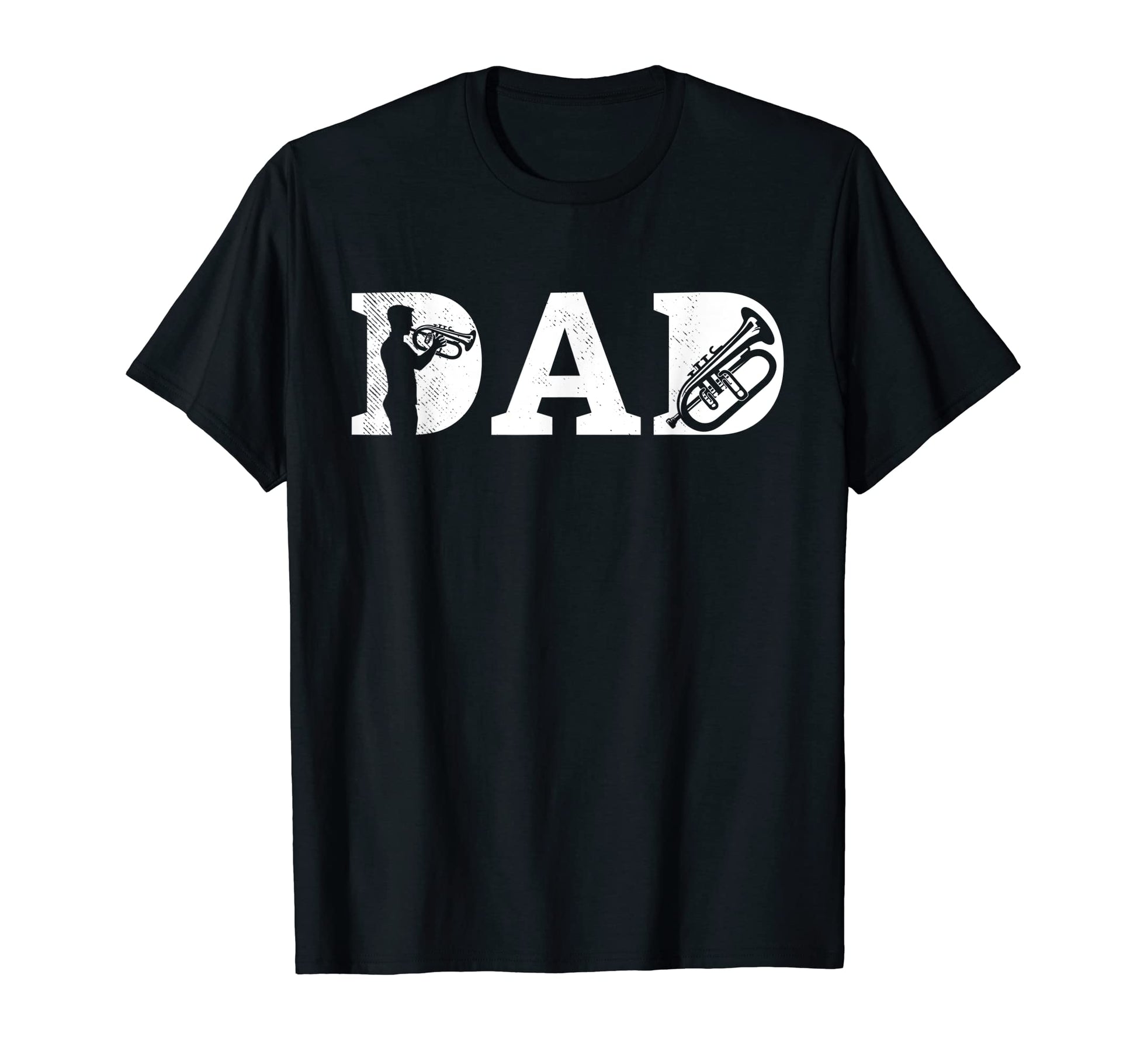 Flugelhorn Musician Dad Artsy Art T-Shirt - Minimalist Print for Adults - T-Shirt, Sweatshirt, Hoodie