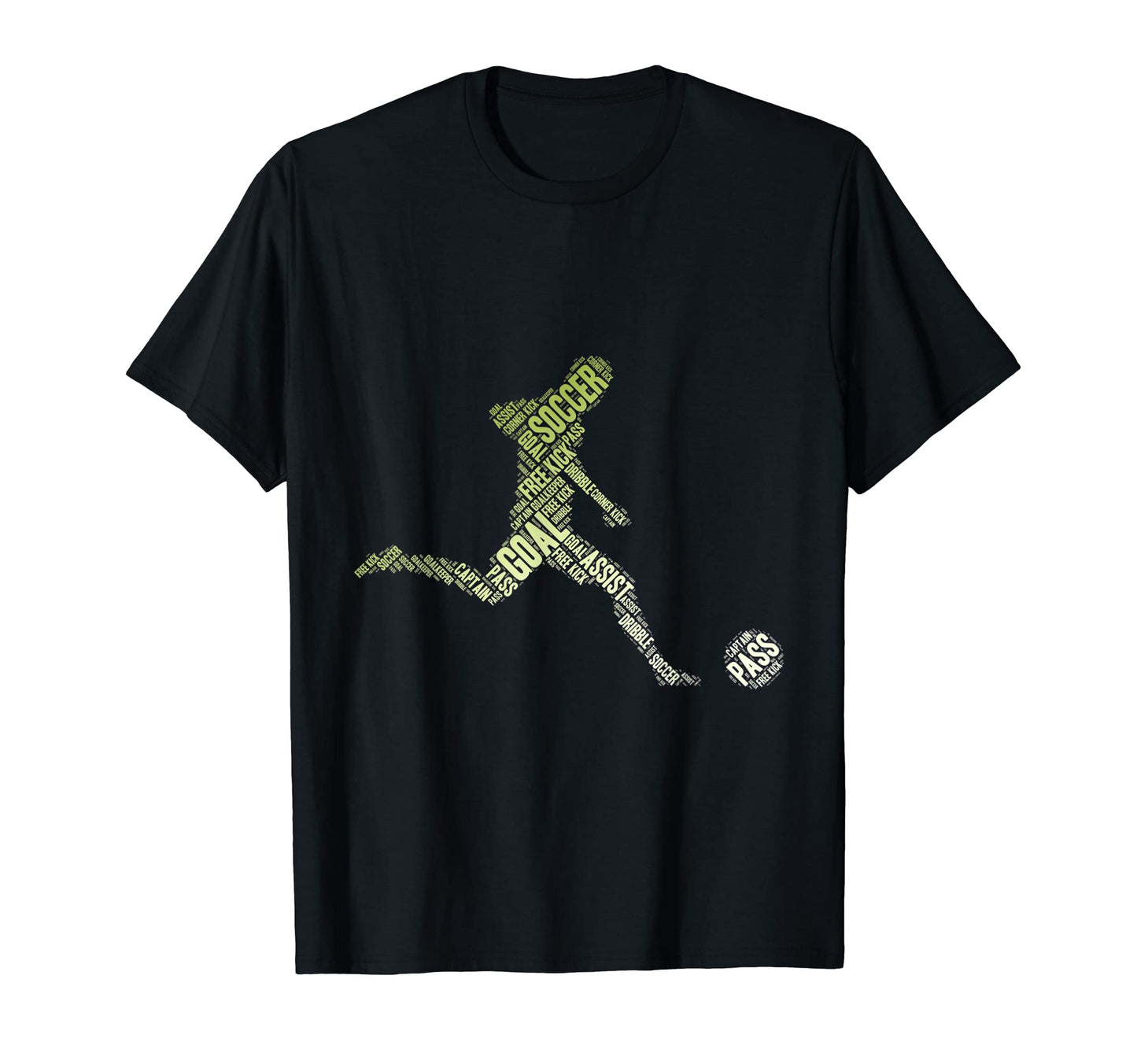 Soccer Player Typography Soccer Coach T-Shirt - Graphic Print Unisex - T-Shirt, Sweatshirt, Hoodie