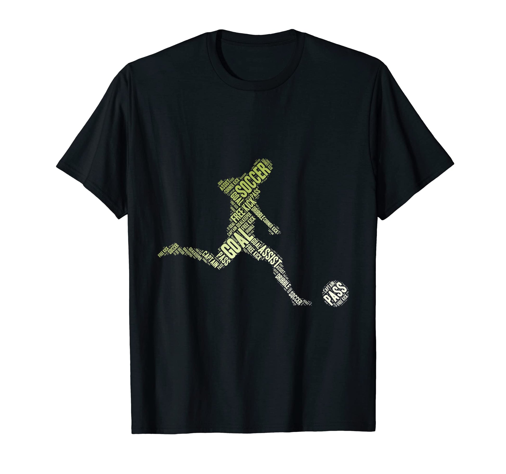 Soccer Player Typography Soccer Coach T-Shirt - Graphic Print Unisex - T-Shirt, Sweatshirt, Hoodie