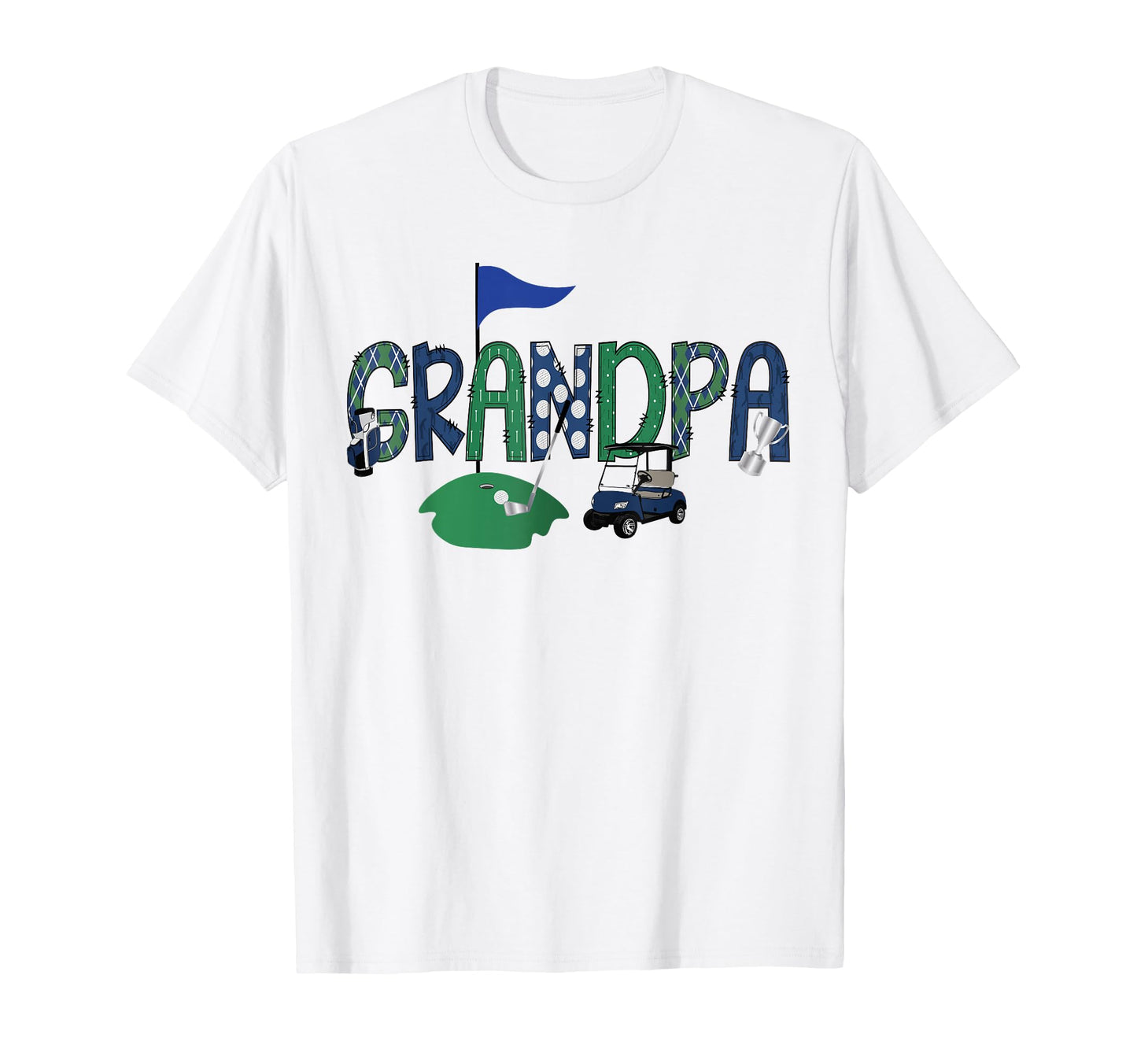 Golf Grandpa Hole One Golf First T-Shirt - Minimalist Print Men Women - T-Shirt, Sweatshirt, Hoodie