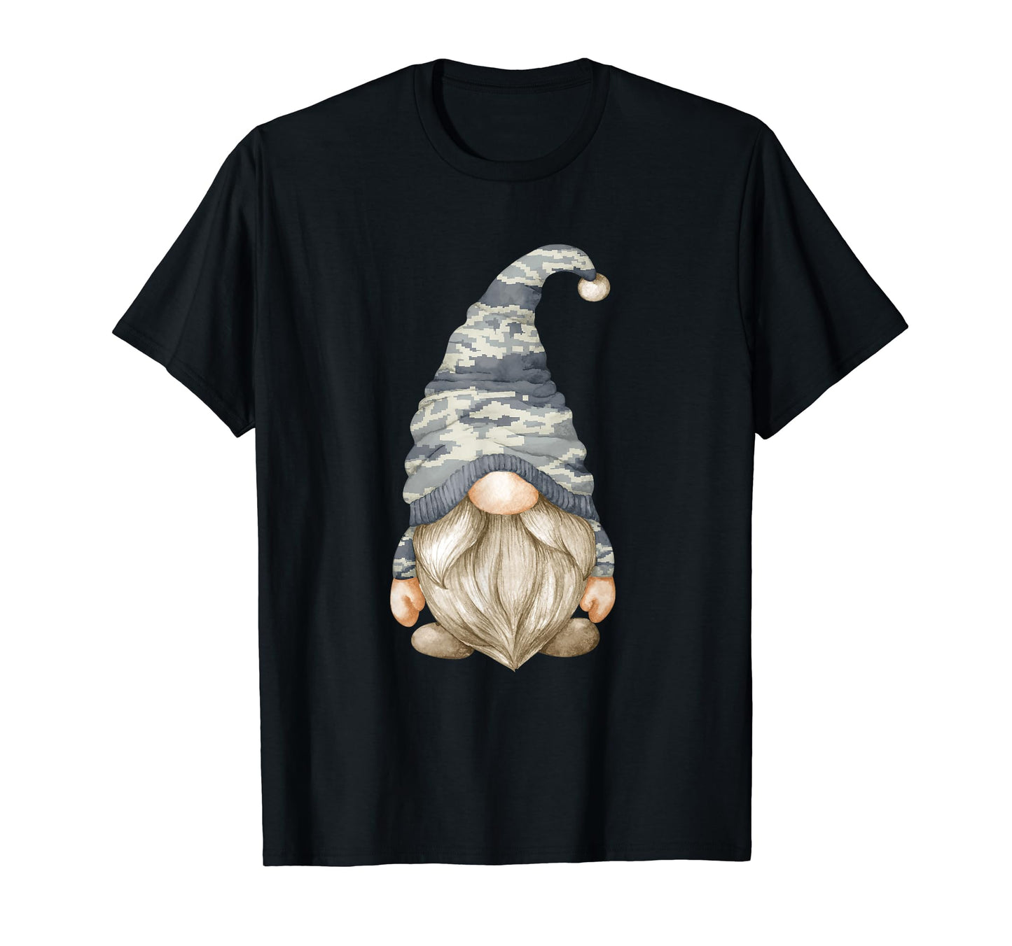 Military Gnome Patriotic Veteran Dad T-Shirt - Minimalist Print for Adults - T-Shirt, Sweatshirt, Hoodie