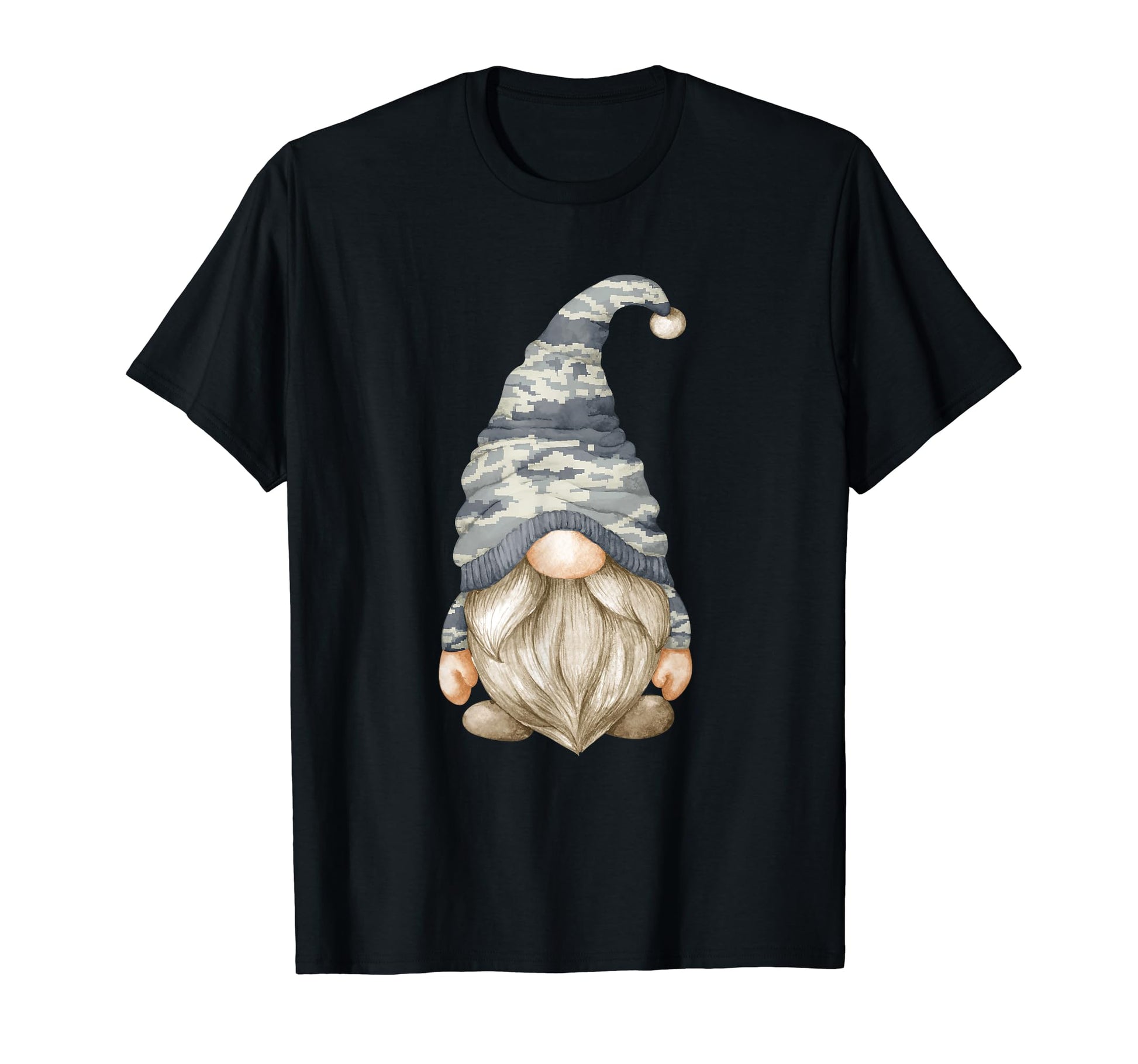 Military Gnome Patriotic Veteran Dad T-Shirt - Minimalist Print for Adults - T-Shirt, Sweatshirt, Hoodie
