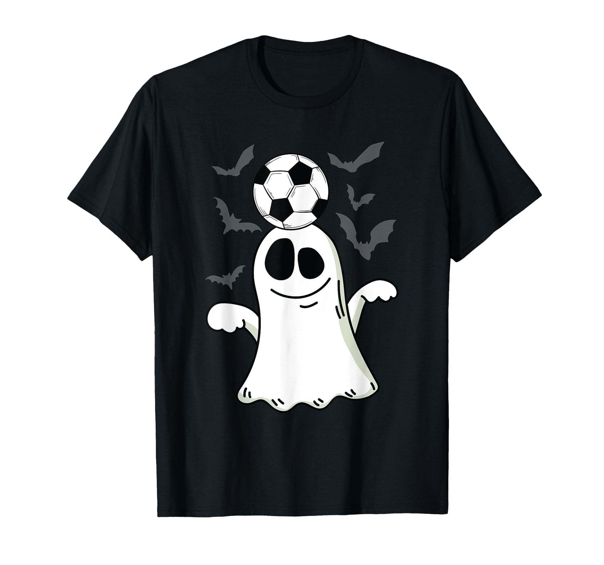 Ghost Playing Soccer Lazy Diy T-Shirt - Fun Novelty Design for Adults - T-Shirt, Sweatshirt, Hoodie
