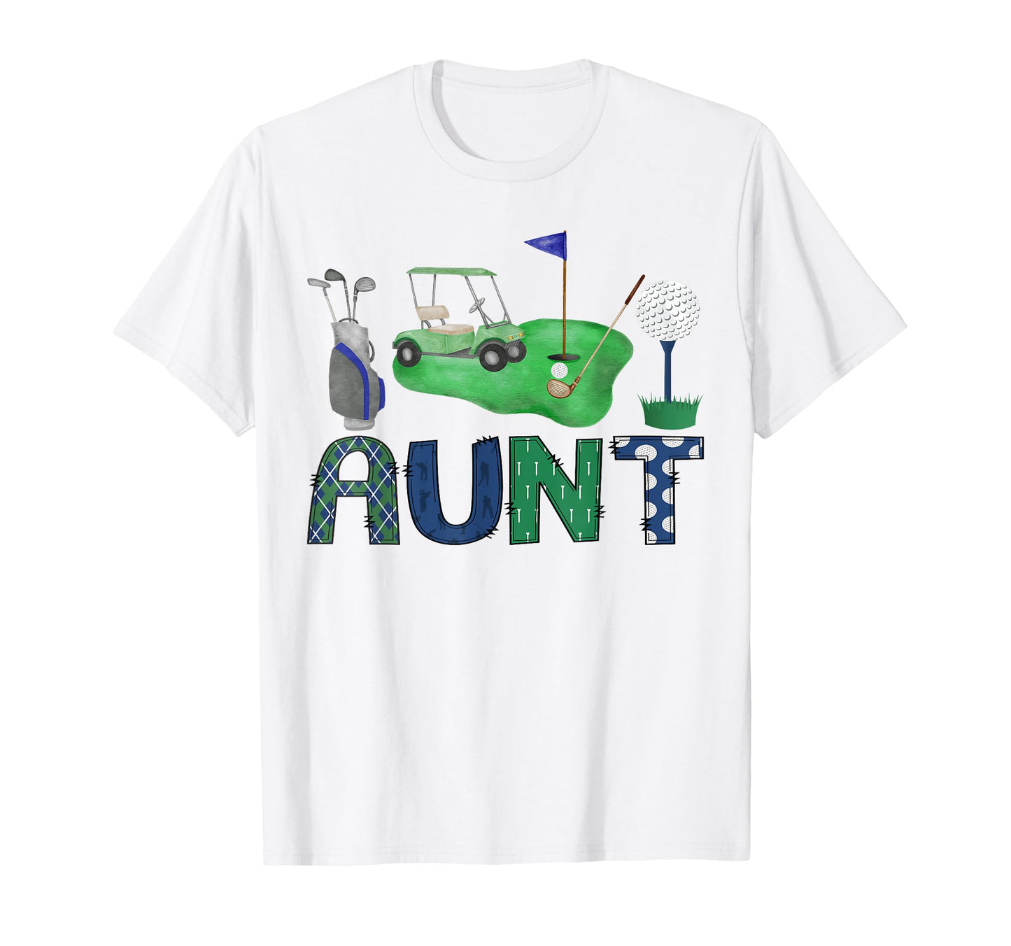 Aunt Birthday Hole One Golf Sport Matching T-Shirt - Unique Graphic Unisex - T-Shirt, Sweatshirt, Hoodie