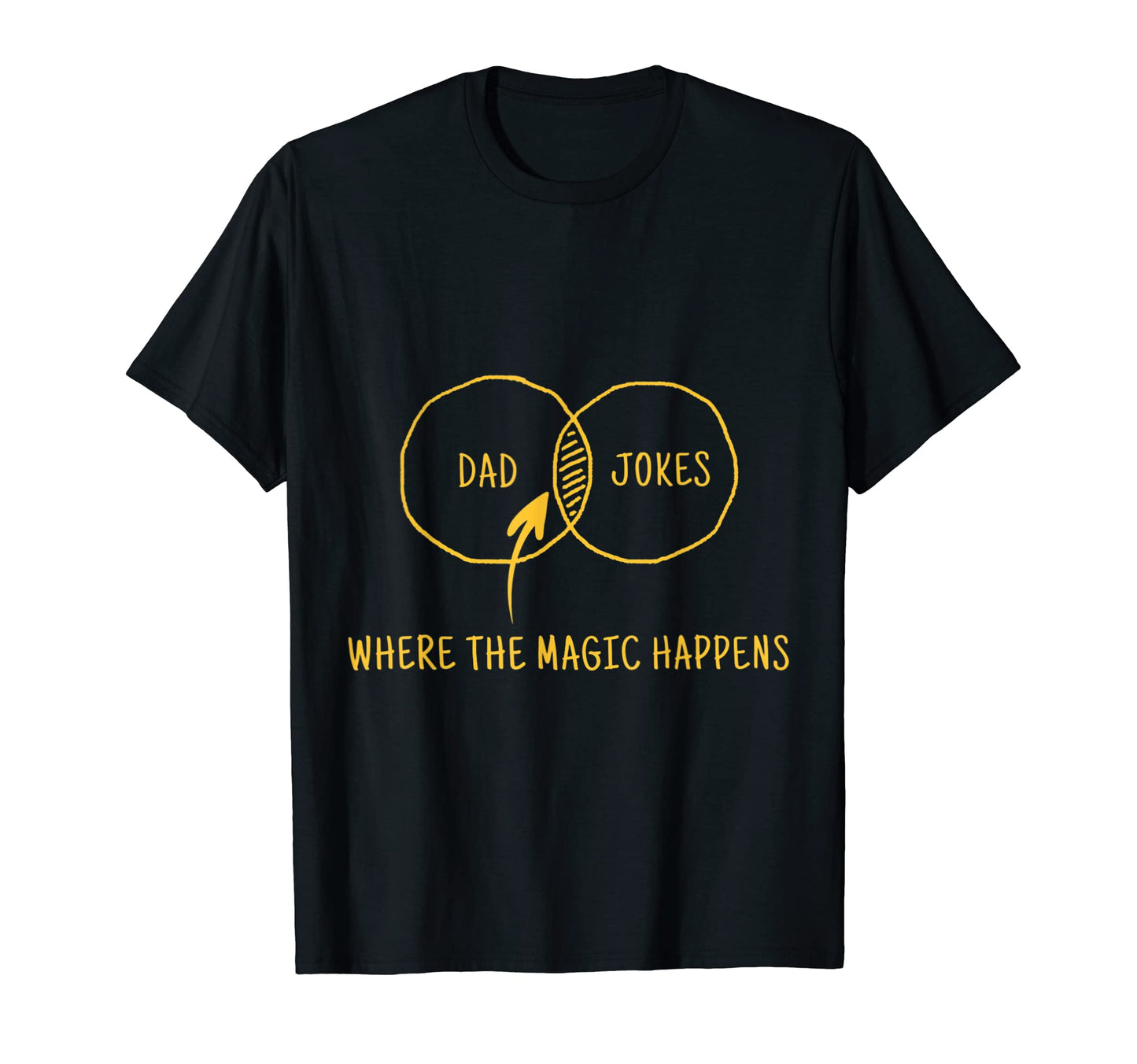 Dad Jokes Where Magic Happens T-Shirt - Graphic Print for Adults - T-Shirt, Sweatshirt, Hoodie