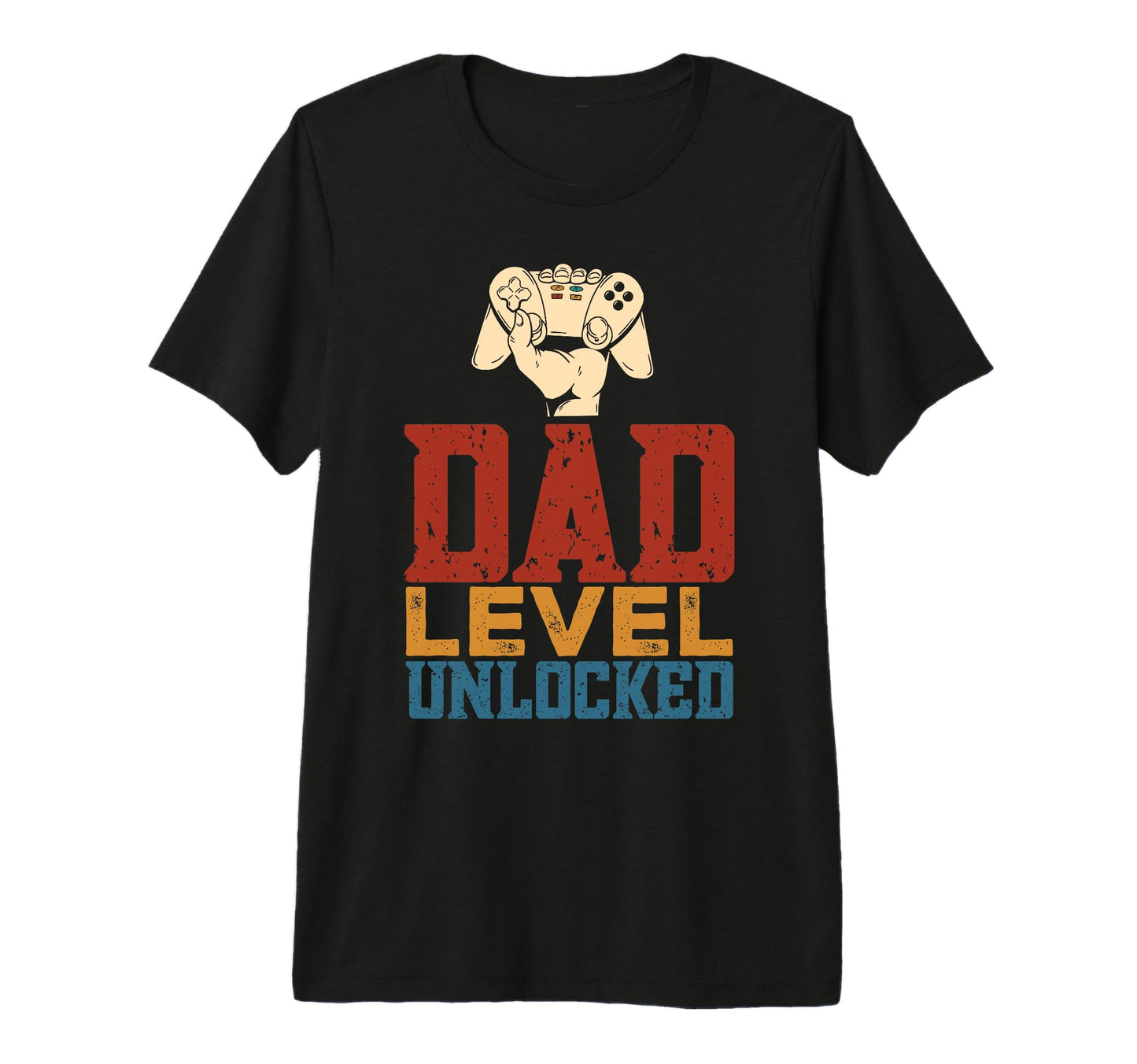 Mens Fathers Day Dad Level Unlocked T-Shirt - Unique Graphic for Adults - T-Shirt, Sweatshirt, Hoodie