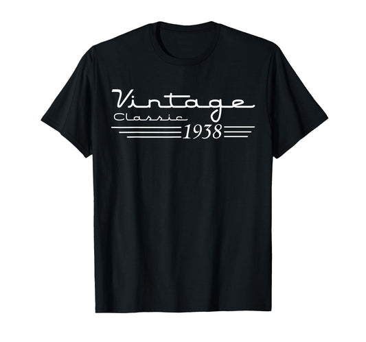 88Th Birthday Decorations 1938 88 Years T-Shirt - Aesthetic Graphic Unisex - T-Shirt, Sweatshirt, Hoodie