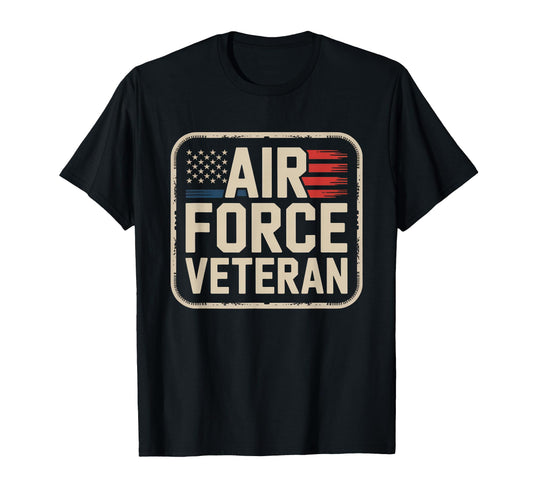 Air Force Veteran Us American Flag Dad T-Shirt - Custom Art Print Unisex - T-Shirt, Sweatshirt, Hoodie