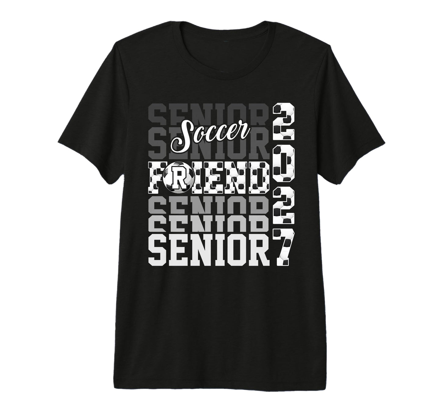 Senior 2027 Soccer Friend Proud Family T-Shirt - Novelty Apparel Unisex - T-Shirt, Sweatshirt, Hoodie