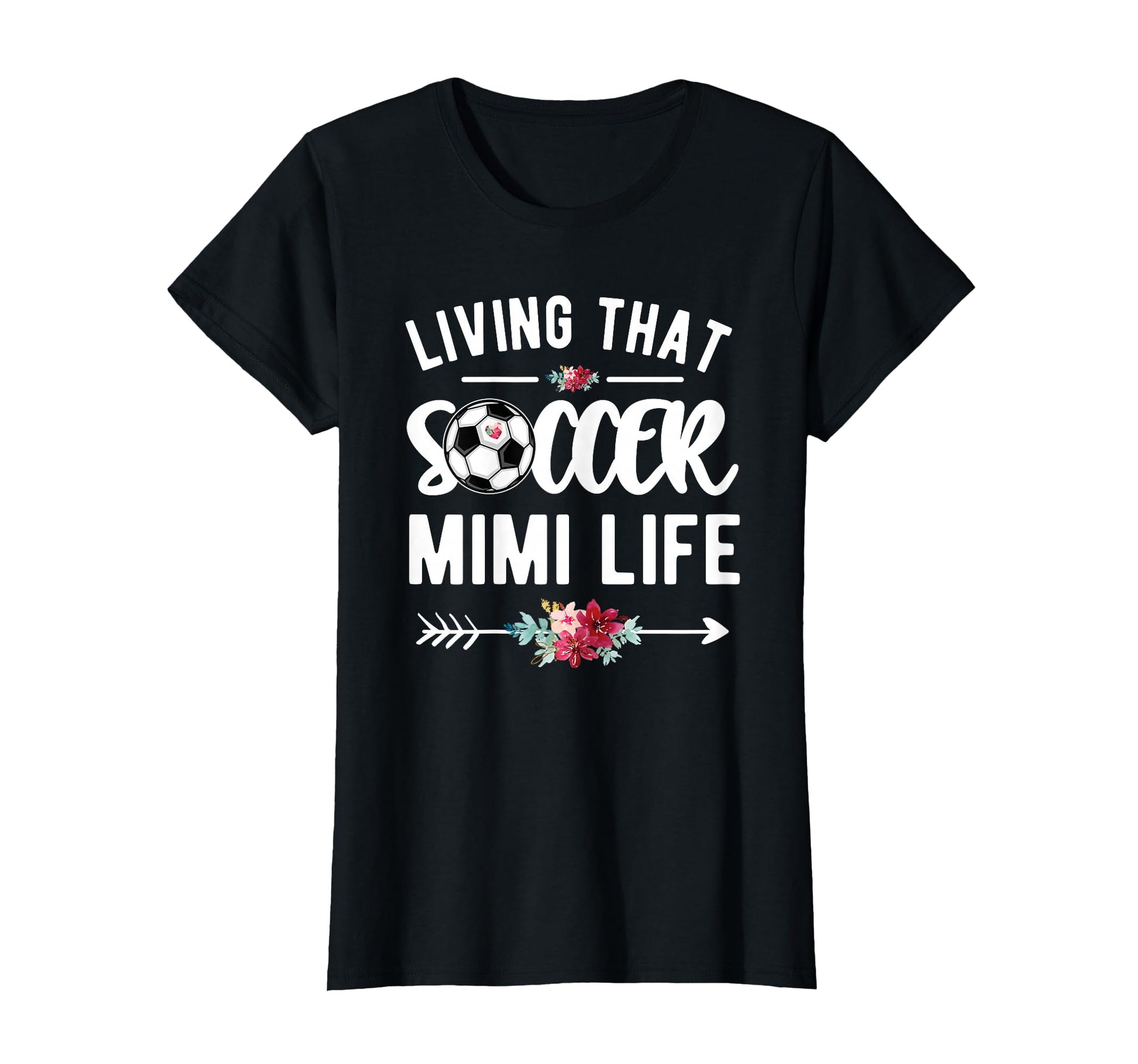 Living That Soccer Mimi Life Soccer T-Shirt - Custom Art Print for Adults - T-Shirt, Sweatshirt, Hoodie