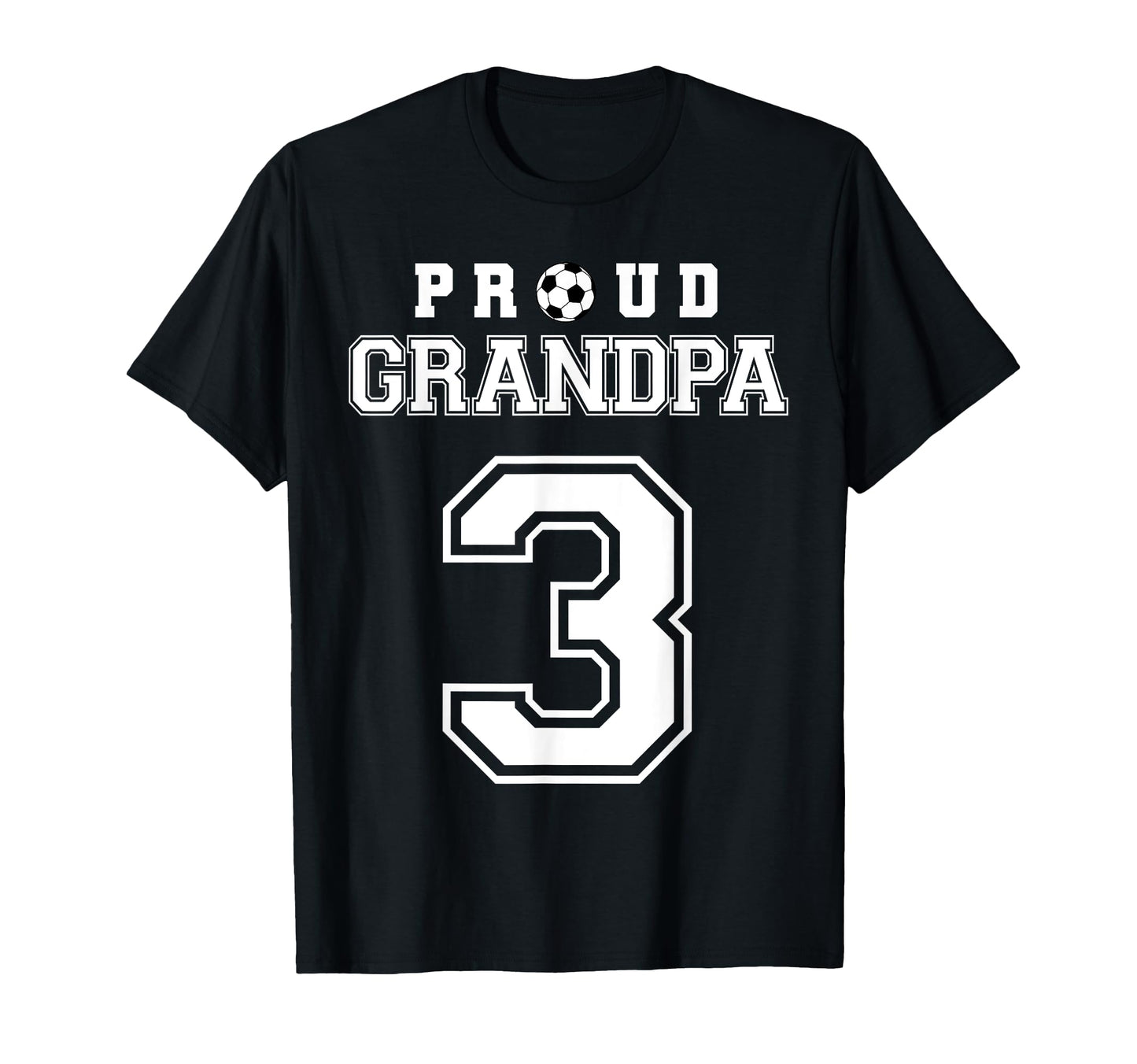 Number 3 Custom Proud Soccer Futbol T-Shirt - Trendy Graphic for Adults - T-Shirt, Sweatshirt, Hoodie