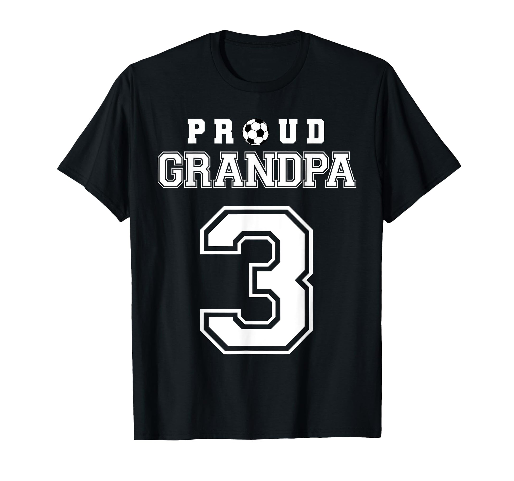 Number 3 Custom Proud Soccer Futbol T-Shirt - Trendy Graphic for Adults - T-Shirt, Sweatshirt, Hoodie