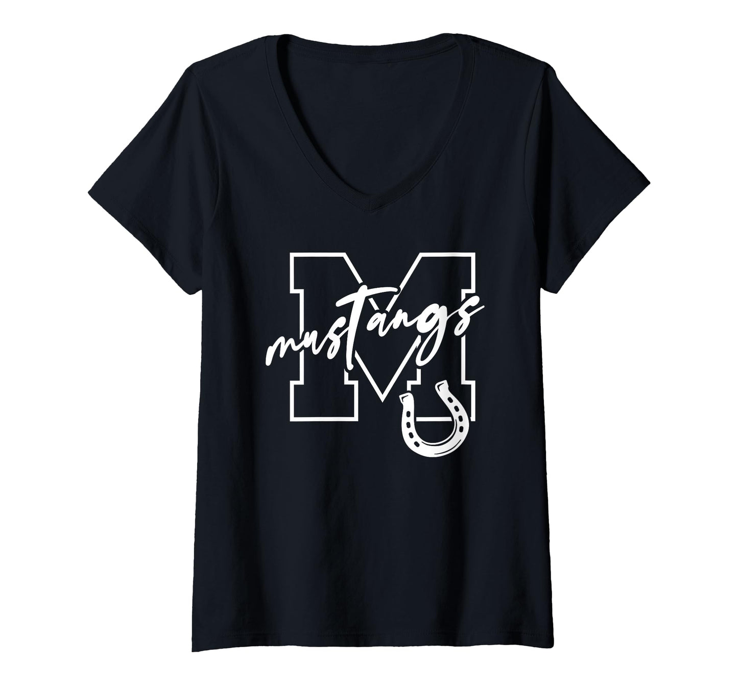 Mustangs Football Baseball Hoodie - Fun Novelty Design for Adults - T-Shirt, Sweatshirt, Hoodie