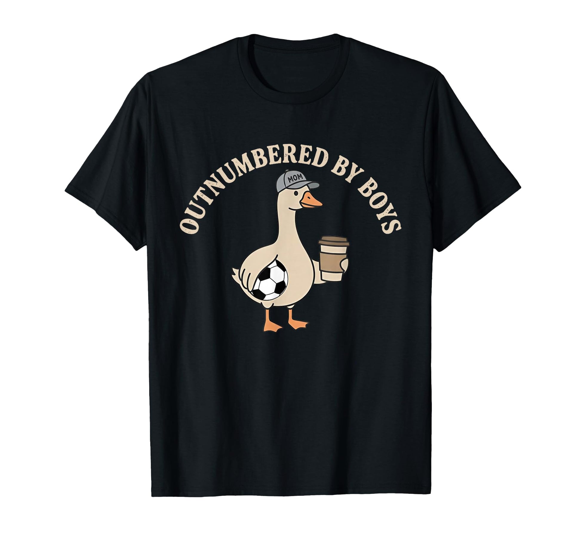 Outnumbered Funny Mom Goose Soccer T-Shirt - Aesthetic Graphic Men Women - T-Shirt, Sweatshirt, Hoodie