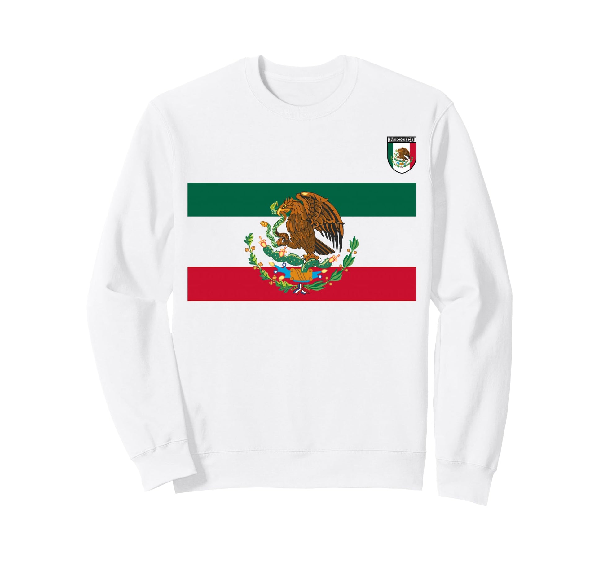 White Green Mexican Soccer Jersey Sweatshirt - Minimalist Print Men Women - T-Shirt, Sweatshirt, Hoodie