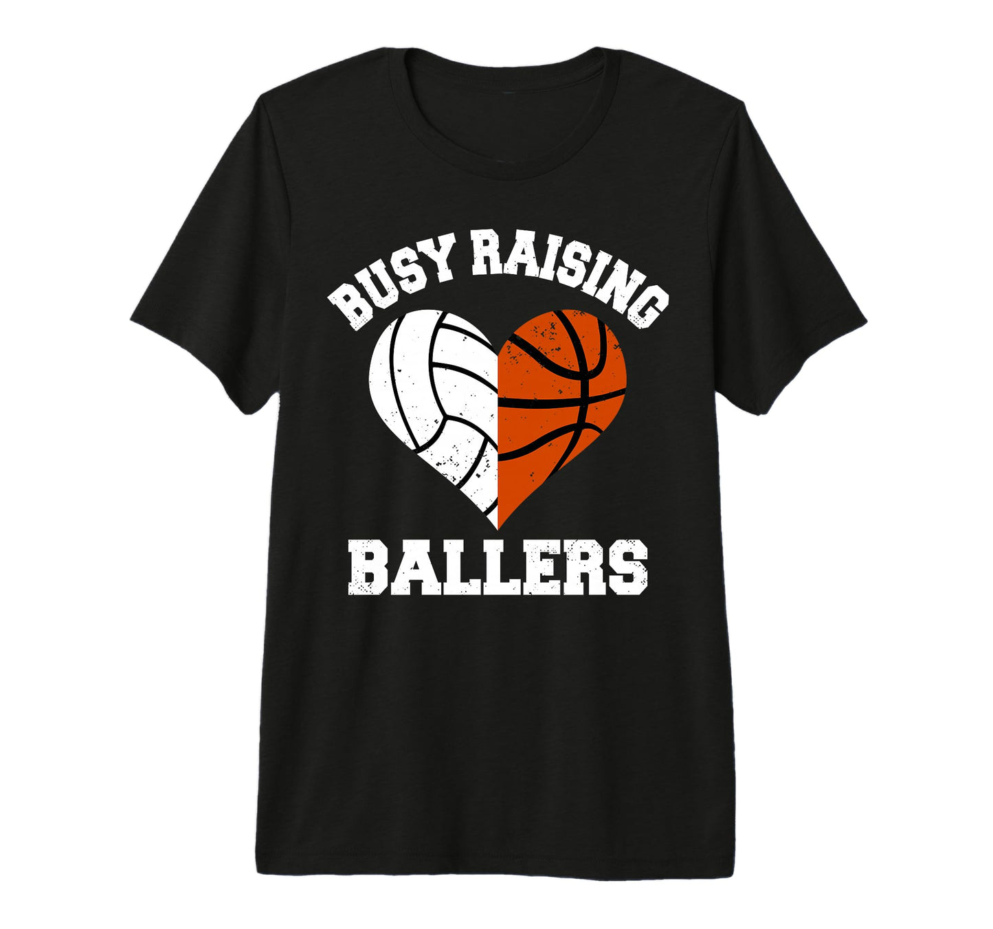 Busy Raising Ballers Volleyball T-Shirt - Trendy Graphic for Adults - T-Shirt, Sweatshirt, Hoodie