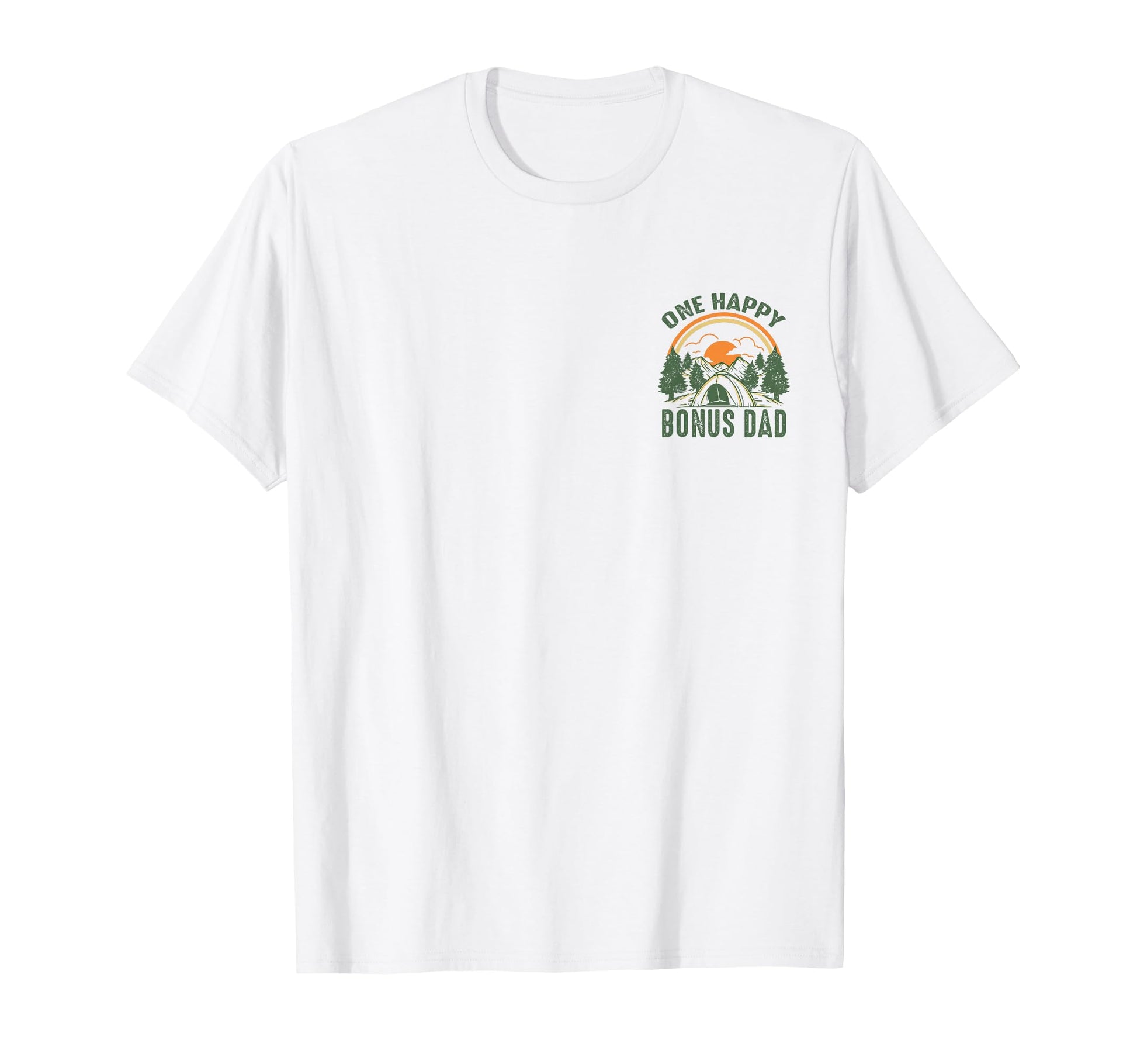 One Happy Bonus Dad 1St Bday Camping T-Shirt - Custom Art Print for Adults - T-Shirt, Sweatshirt, Hoodie