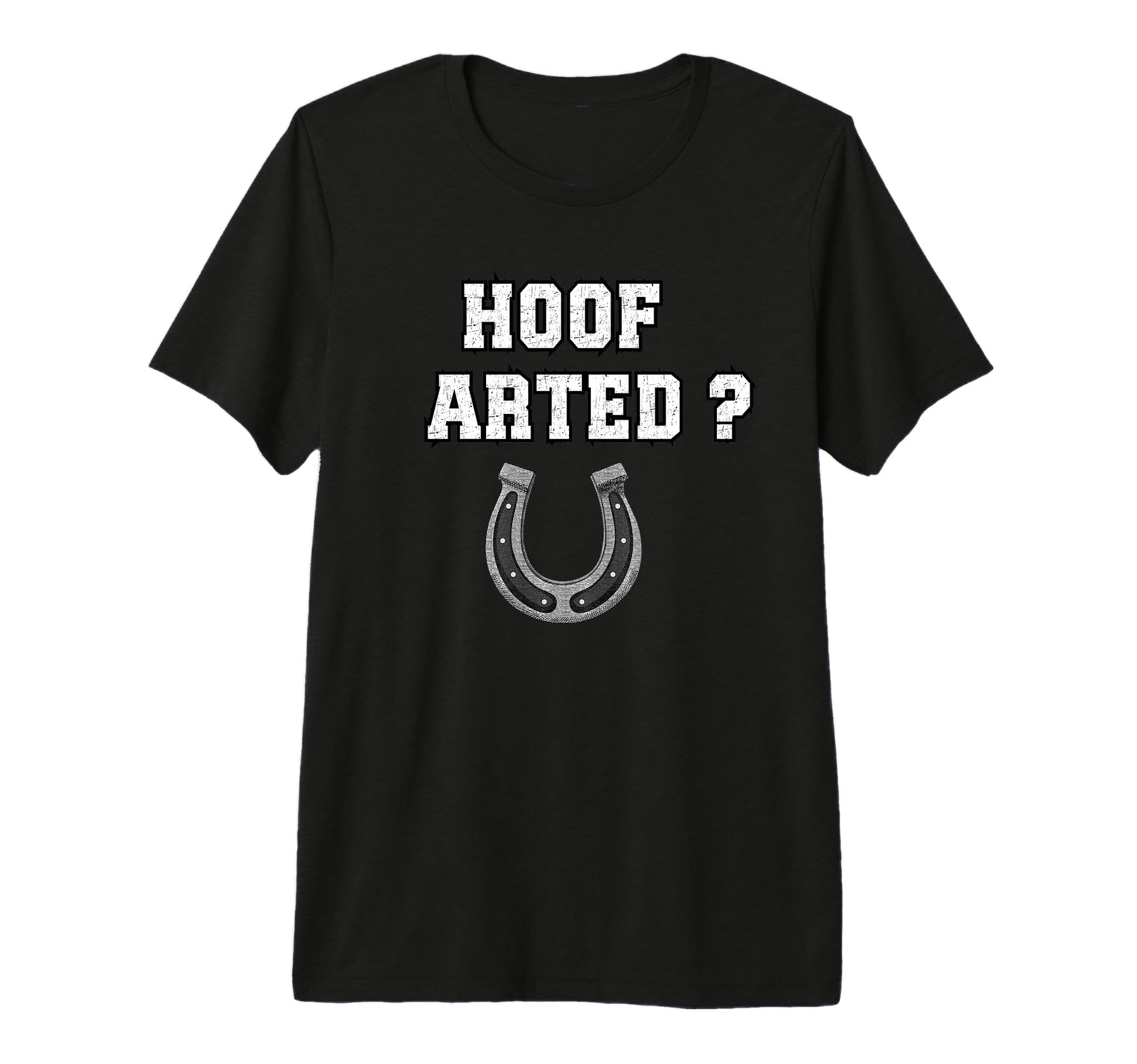 Hoof Arted Funny Puns Who Farted T-Shirt - Novelty Apparel for Adults - T-Shirt, Sweatshirt, Hoodie