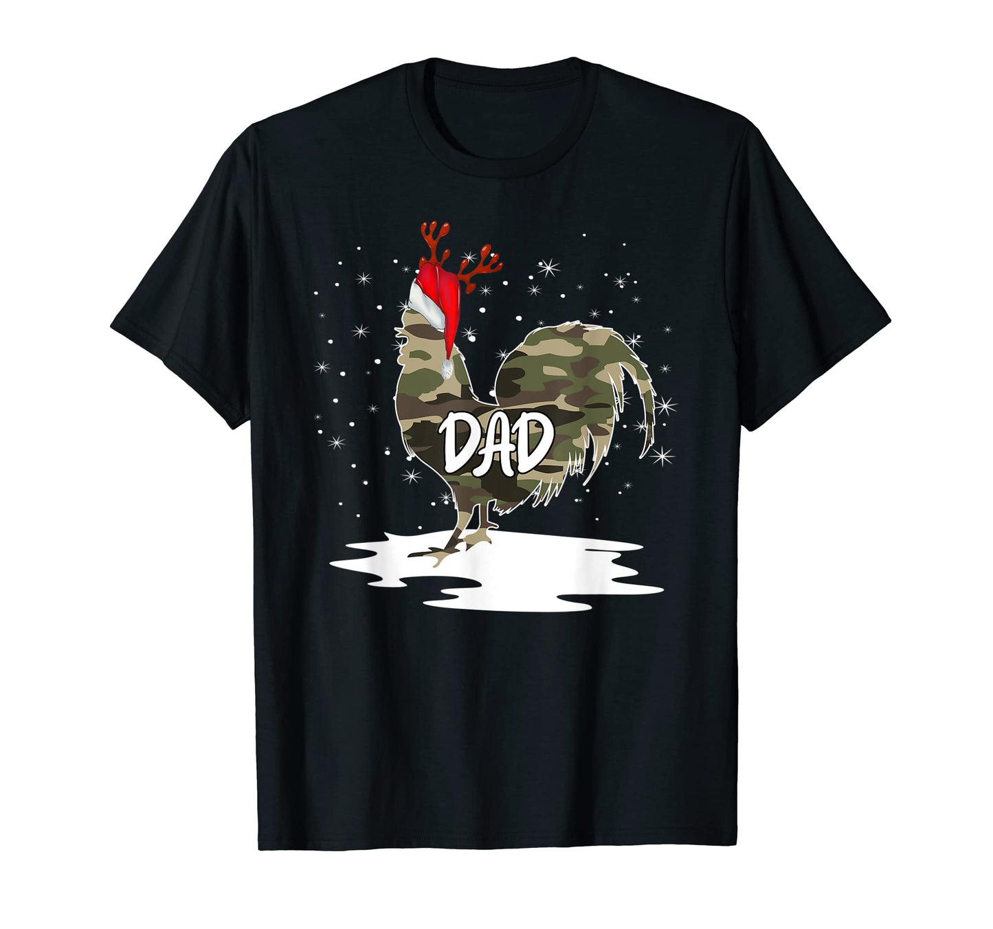 Rooster Camoflauge Dad Camo T-Shirt - Aesthetic Graphic for Adults - T-Shirt, Sweatshirt, Hoodie