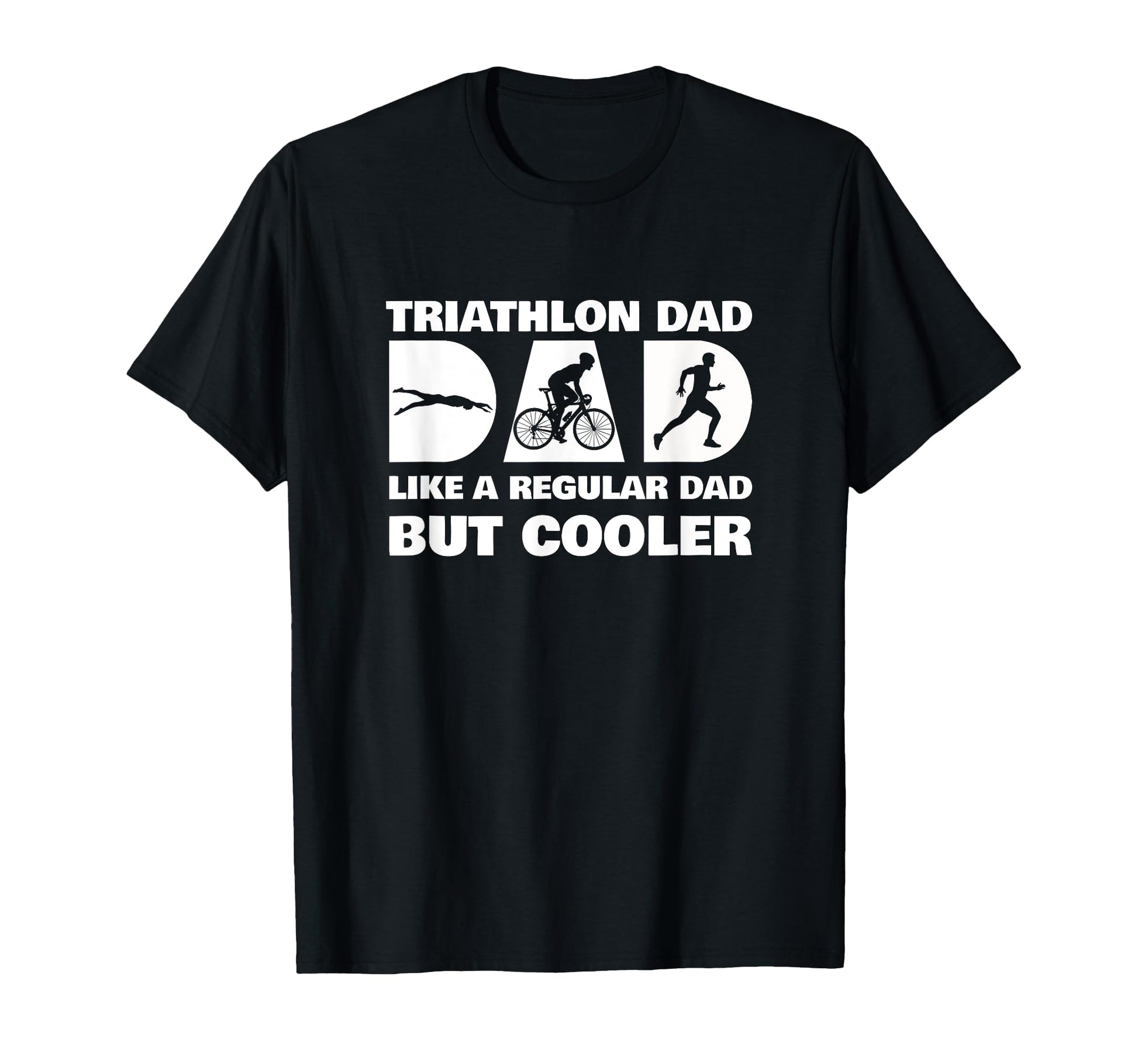 Triathlon Dad Triathlete Cycling T-Shirt - Custom Art Print for Adults - T-Shirt, Sweatshirt, Hoodie