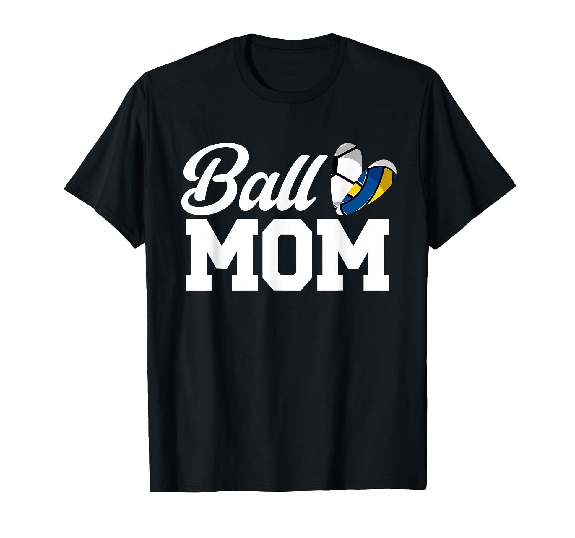 Ball Mom Volleyball Soccer Mom Soccer T-Shirt - Aesthetic Graphic Unisex - T-Shirt, Sweatshirt, Hoodie