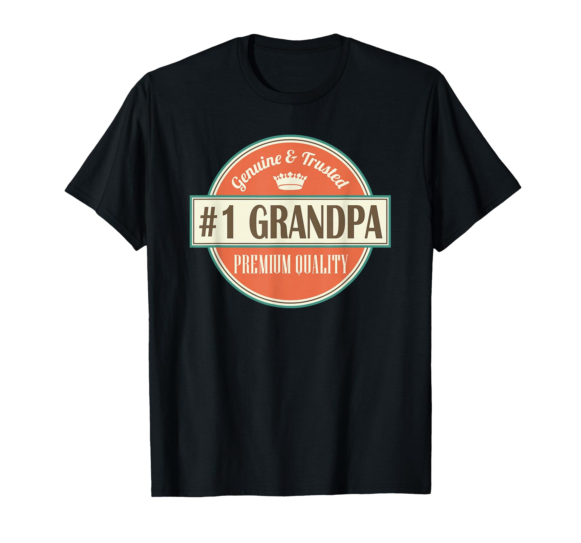 Number 1 Grandpa 1 Grandfather Fathers Day T-Shirt - Graphic Print Unisex - T-Shirt, Sweatshirt, Hoodie