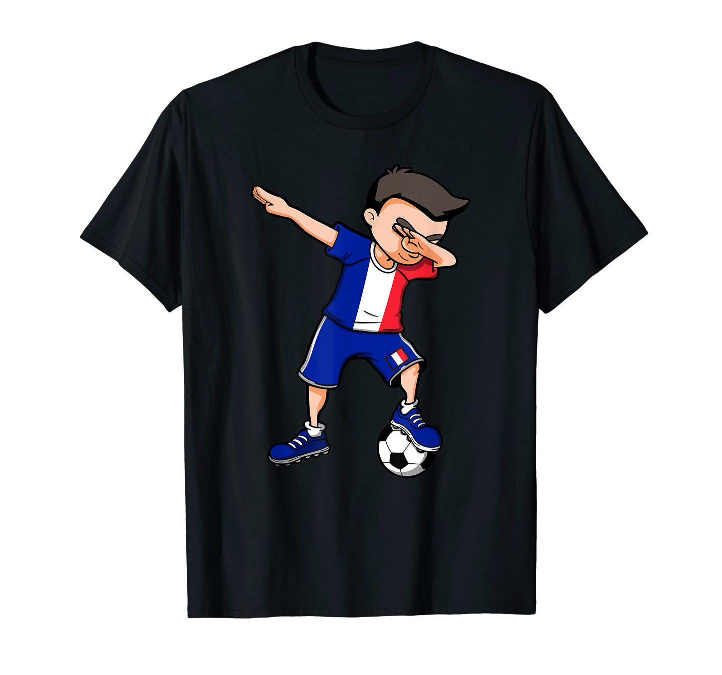 Dabbing Soccer France Jersey French T-Shirt - Unique Graphic Unisex - T-Shirt, Sweatshirt, Hoodie