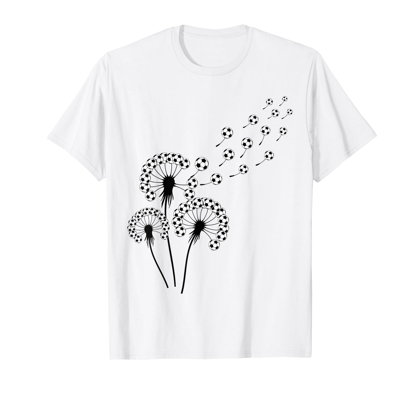 Dandelion Soccer Ball Soccer Player T-Shirt - Novelty Apparel for Adults - T-Shirt, Sweatshirt, Hoodie