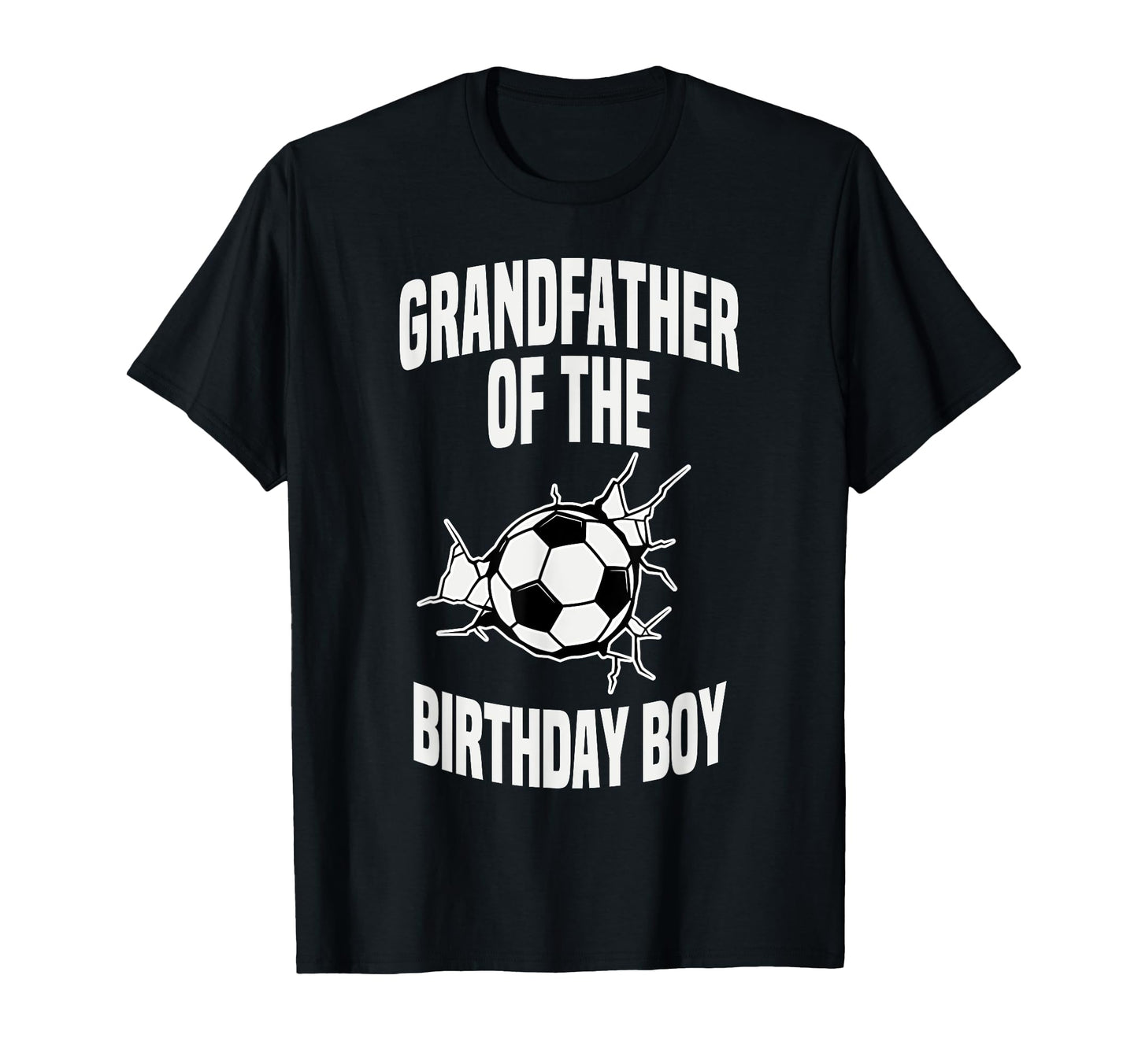 Grandfather Birthday Soccer Ball Team T-Shirt - Graphic Print for Adults - T-Shirt, Sweatshirt, Hoodie