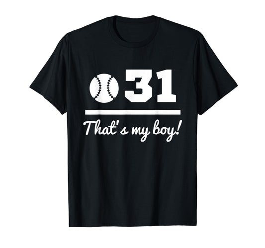 31 Baseball Mom Baseball Dad Thirty One T-Shirt - Novelty Apparel Men Women - T-Shirt, Sweatshirt, Hoodie