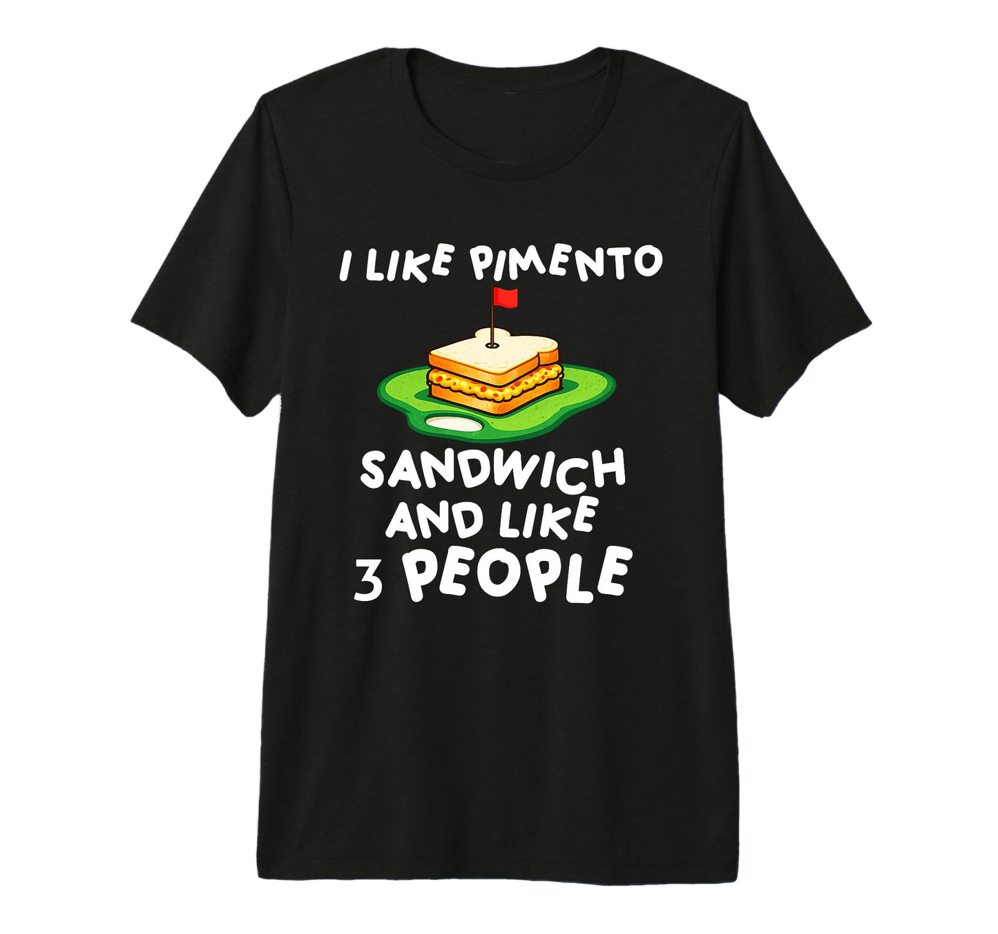Pimento Cheese Sandwich Golf Dad T-Shirt - Custom Art Print Men Women - T-Shirt, Sweatshirt, Hoodie