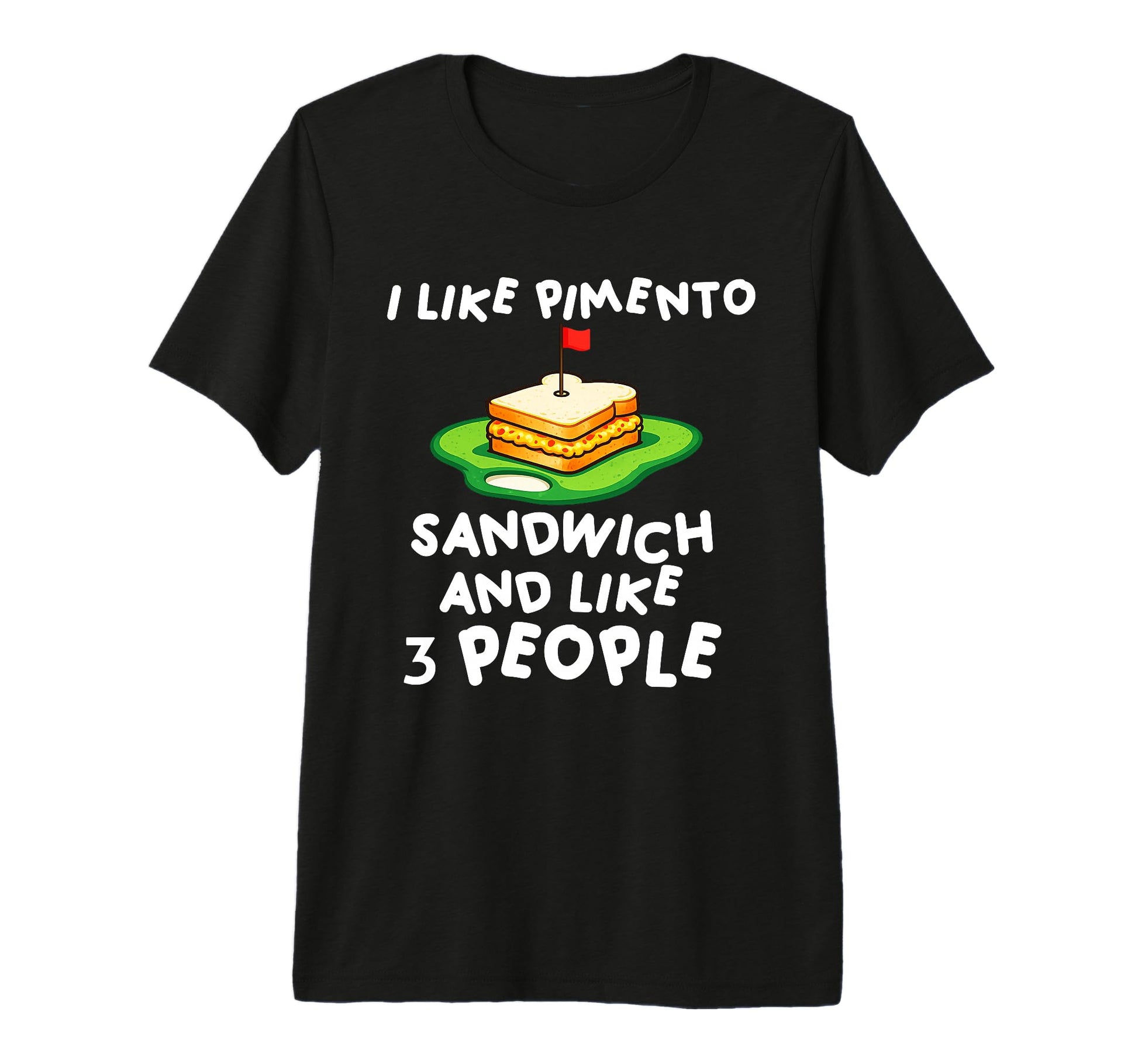 Pimento Cheese Sandwich Golf Dad T-Shirt - Custom Art Print Men Women - T-Shirt, Sweatshirt, Hoodie