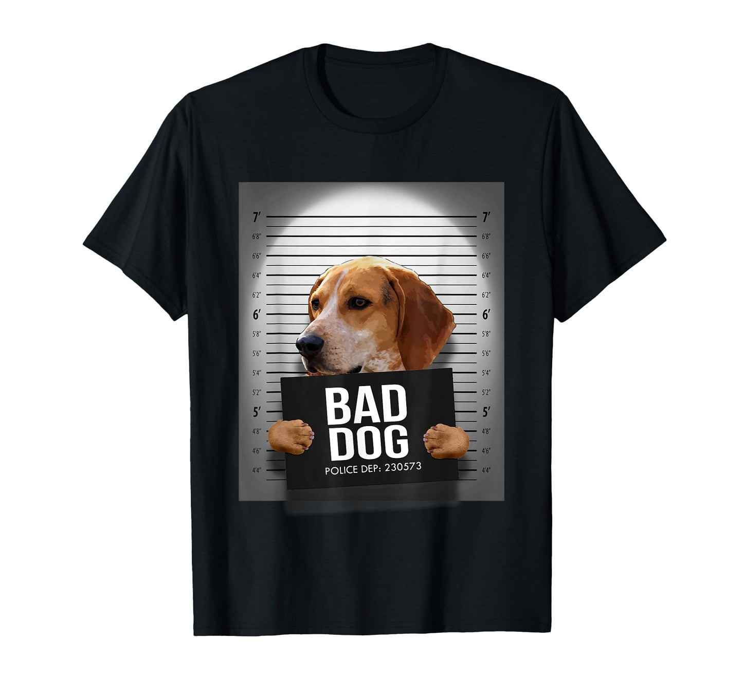 Treeing Walker Coonhound Mugshot T-Shirt - Unique Graphic for Adults - T-Shirt, Sweatshirt, Hoodie