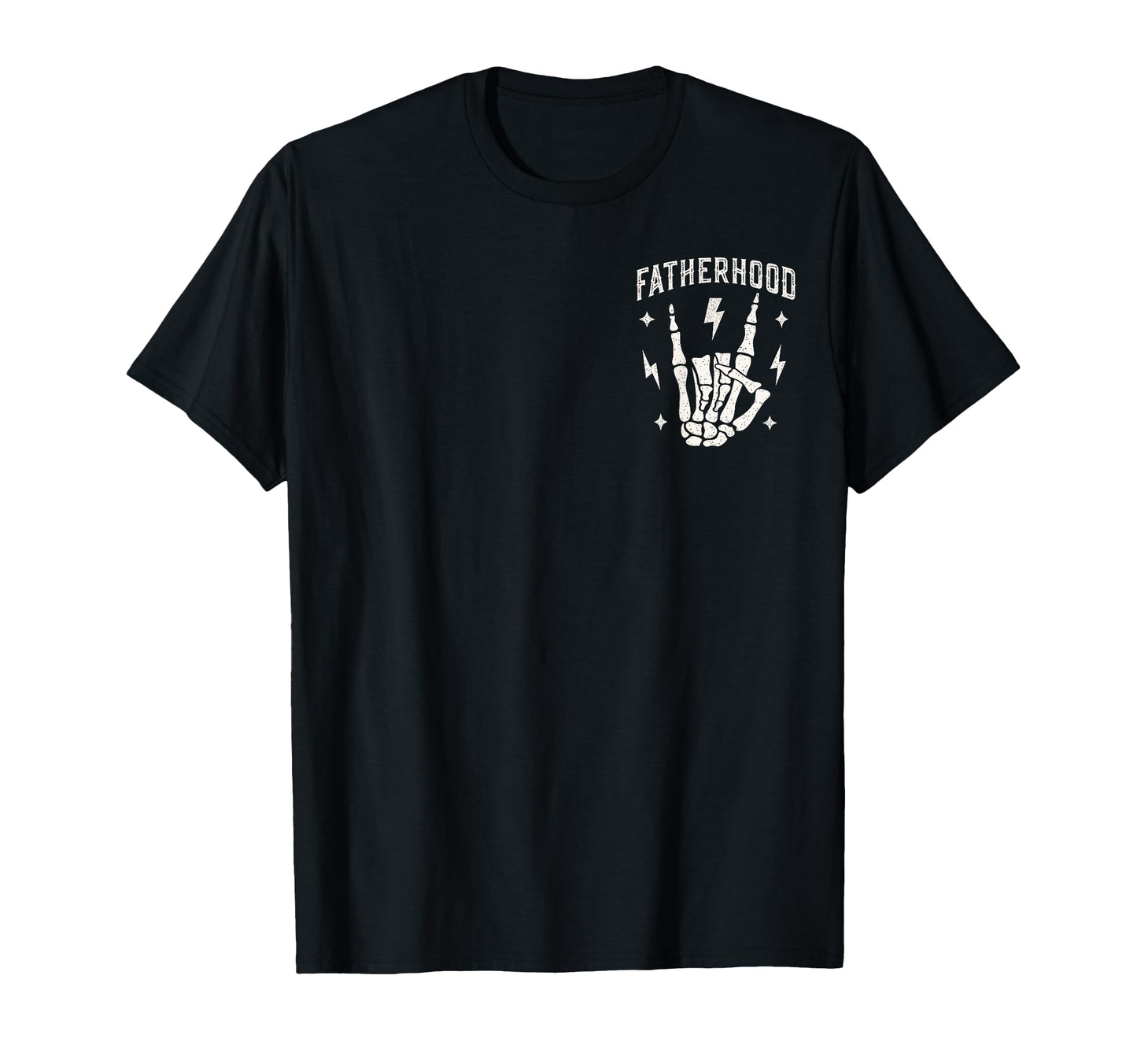 Fatherhood Rock Skeleton Funny Dad T-Shirt - Trendy Graphic for Adults - T-Shirt, Sweatshirt, Hoodie