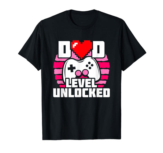 Announcement Gamer Dad New Dad Level T-Shirt - Fun Novelty Design Unisex - T-Shirt, Sweatshirt, Hoodie