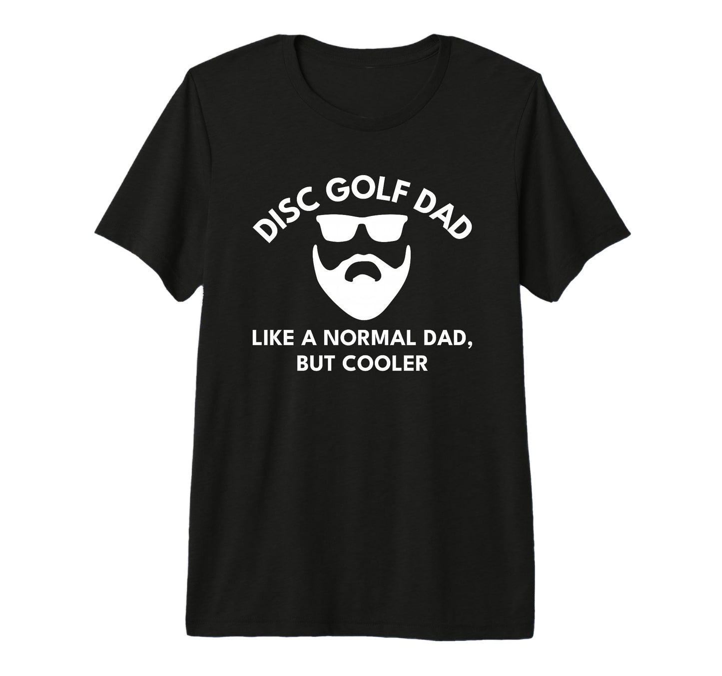 Mens Disc Golf Dad Funny Bearded Tri T-Shirt - Trendy Graphic for Adults - T-Shirt, Sweatshirt, Hoodie