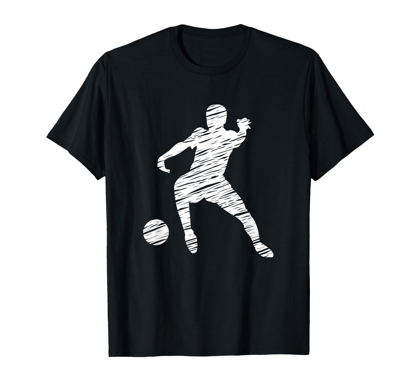 Soccer Player And Soccer Fan Motif T-Shirt - Trendy Graphic for Adults - T-Shirt, Sweatshirt, Hoodie