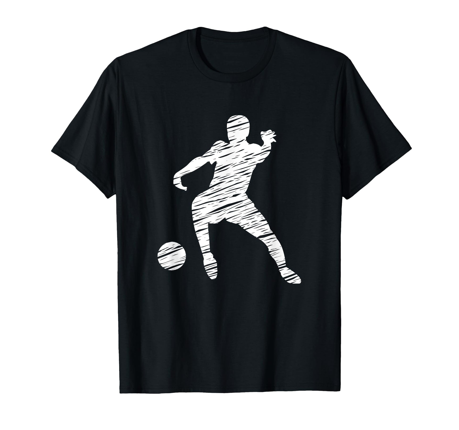 Soccer Player And Soccer Fan Motif T-Shirt - Trendy Graphic for Adults - T-Shirt, Sweatshirt, Hoodie