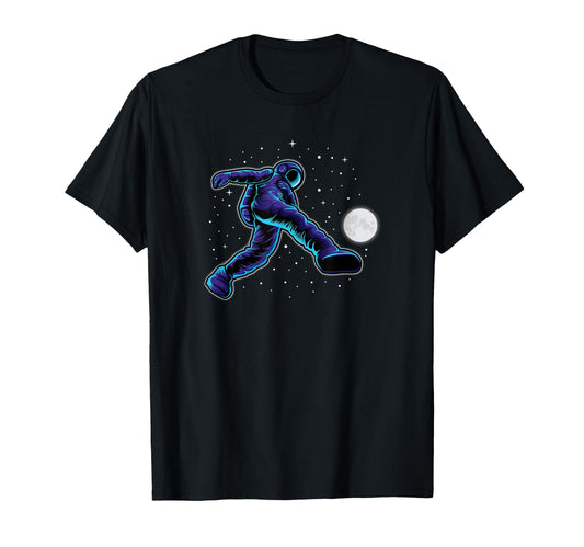 Astronaut Soccer Playing Space T-Shirt - Fun Novelty Design Men Women - T-Shirt, Sweatshirt, Hoodie