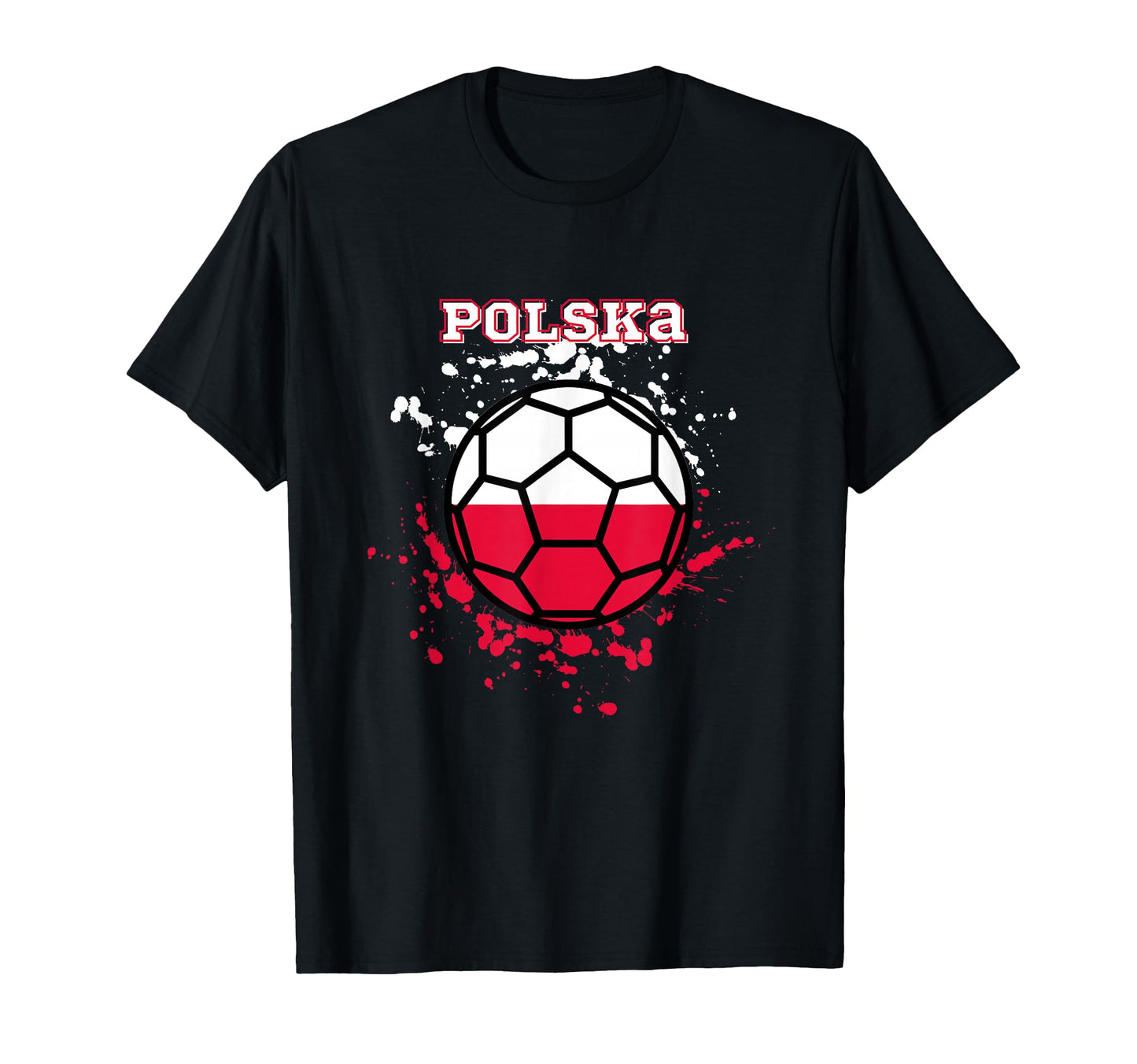 Poland Football Polska Fan Jersey T-Shirt - Novelty Apparel for Adults - T-Shirt, Sweatshirt, Hoodie