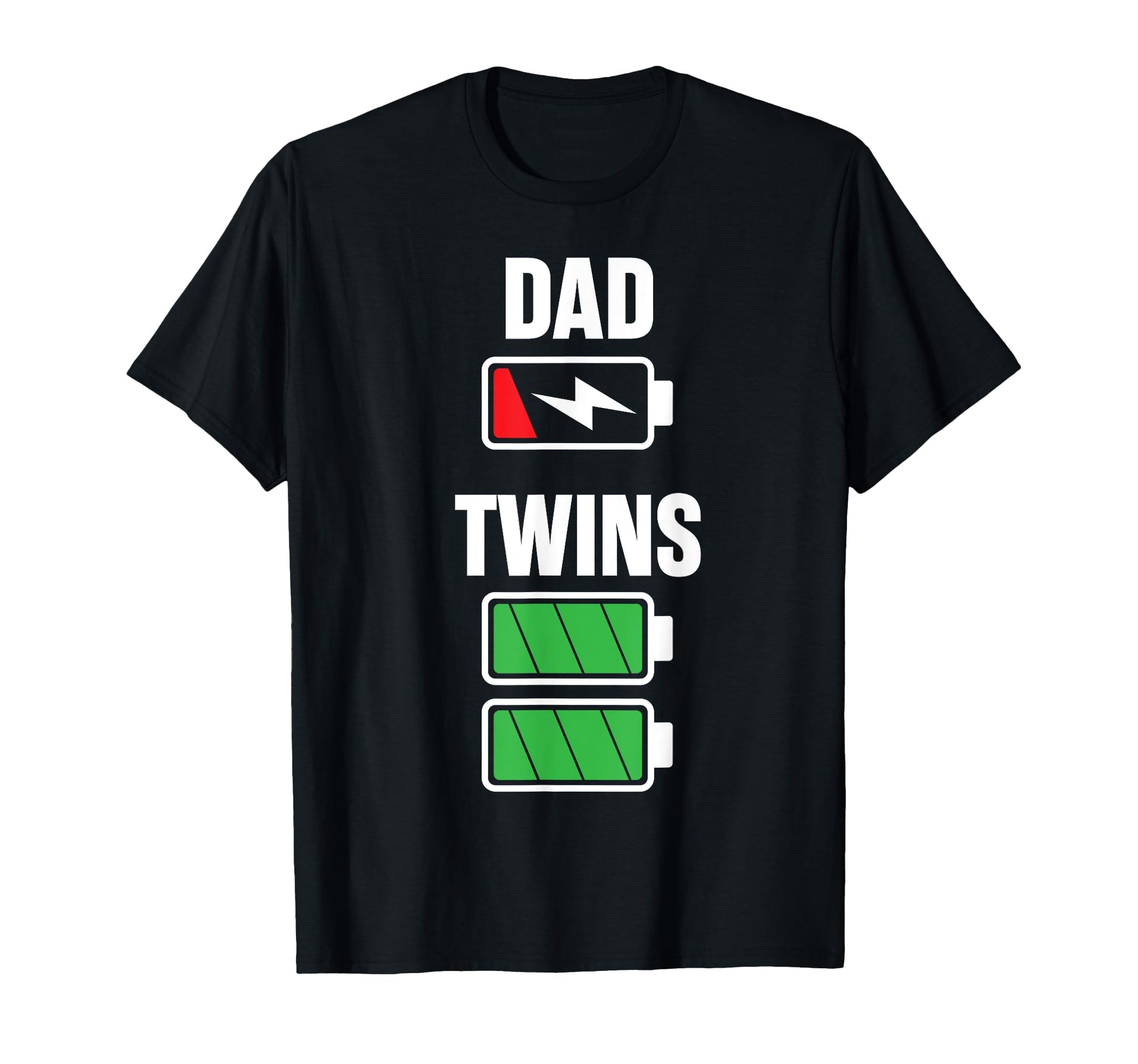 Funny Dad Fathers Day Birthday Twins T-Shirt - Custom Art Print Unisex - T-Shirt, Sweatshirt, Hoodie