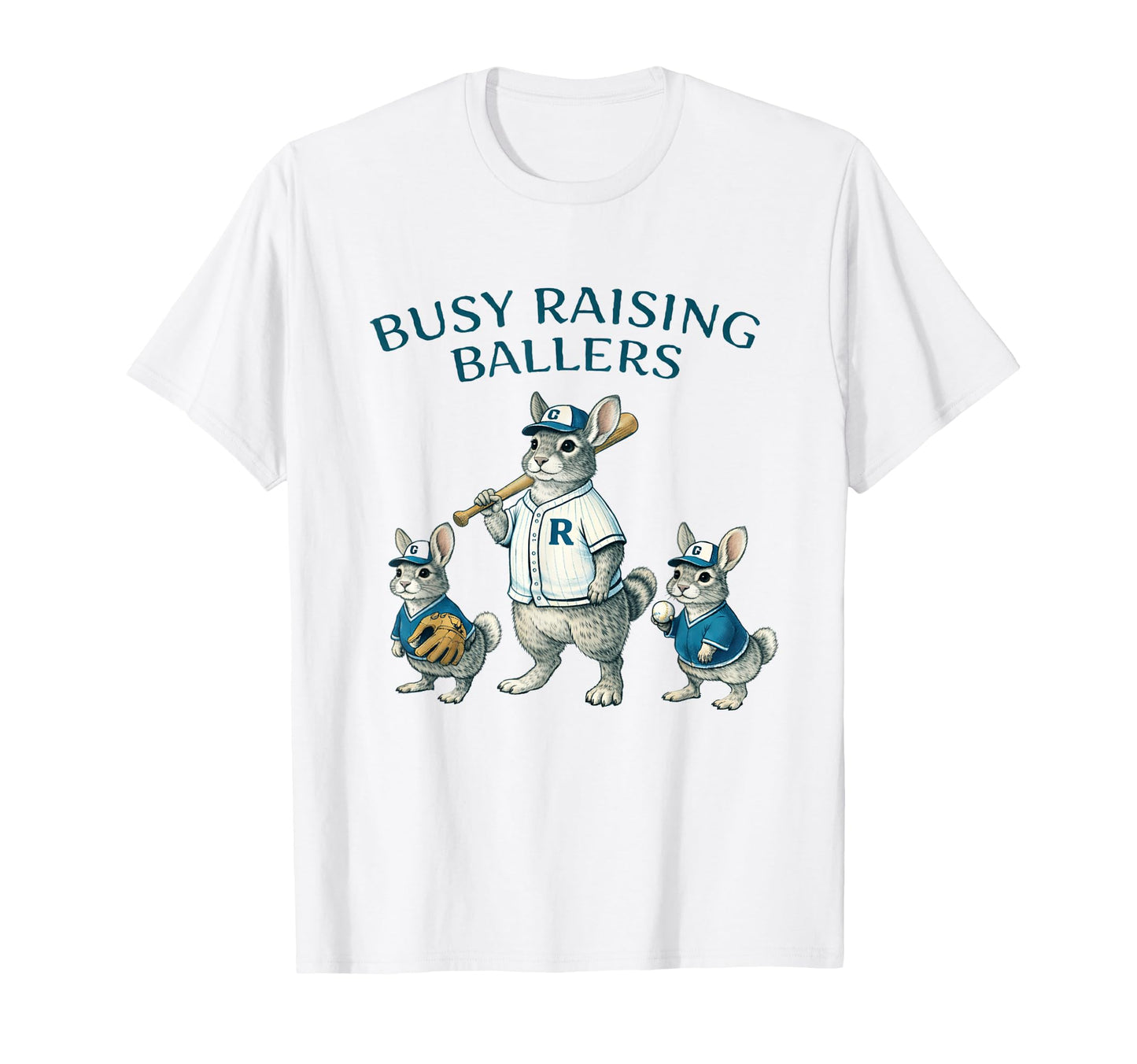 Busy Raising Baller Baseball Softball T-Shirt - Custom Art Print Unisex - T-Shirt, Sweatshirt, Hoodie