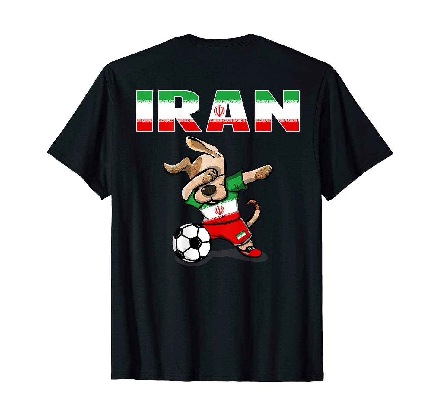 Dabbing Dog Iran Soccer Lovers Jersey T-Shirt - Aesthetic Graphic Unisex - T-Shirt, Sweatshirt, Hoodie