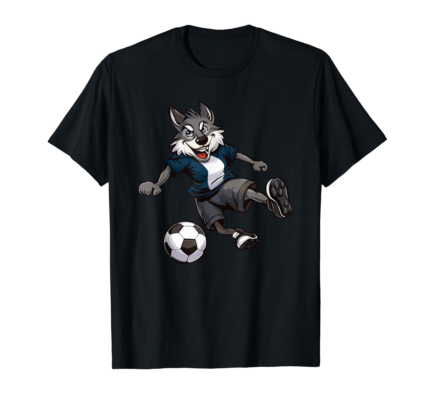 Wolf Forest Animals Wildlife Soccer T-Shirt - Minimalist Print Unisex - T-Shirt, Sweatshirt, Hoodie