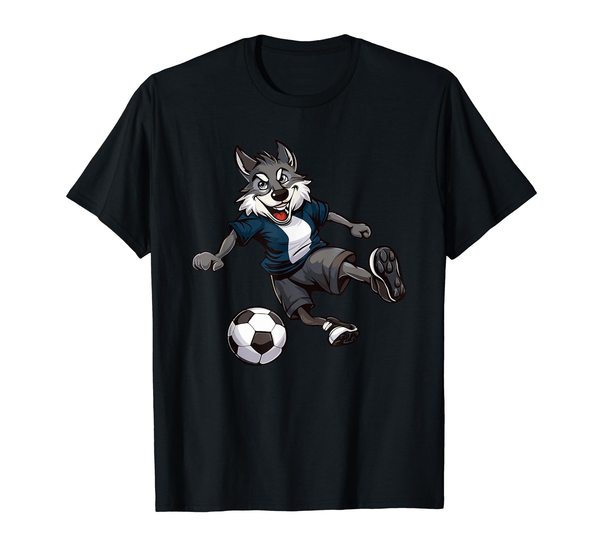 Wolf Forest Animals Wildlife Soccer T-Shirt - Minimalist Print Unisex - T-Shirt, Sweatshirt, Hoodie