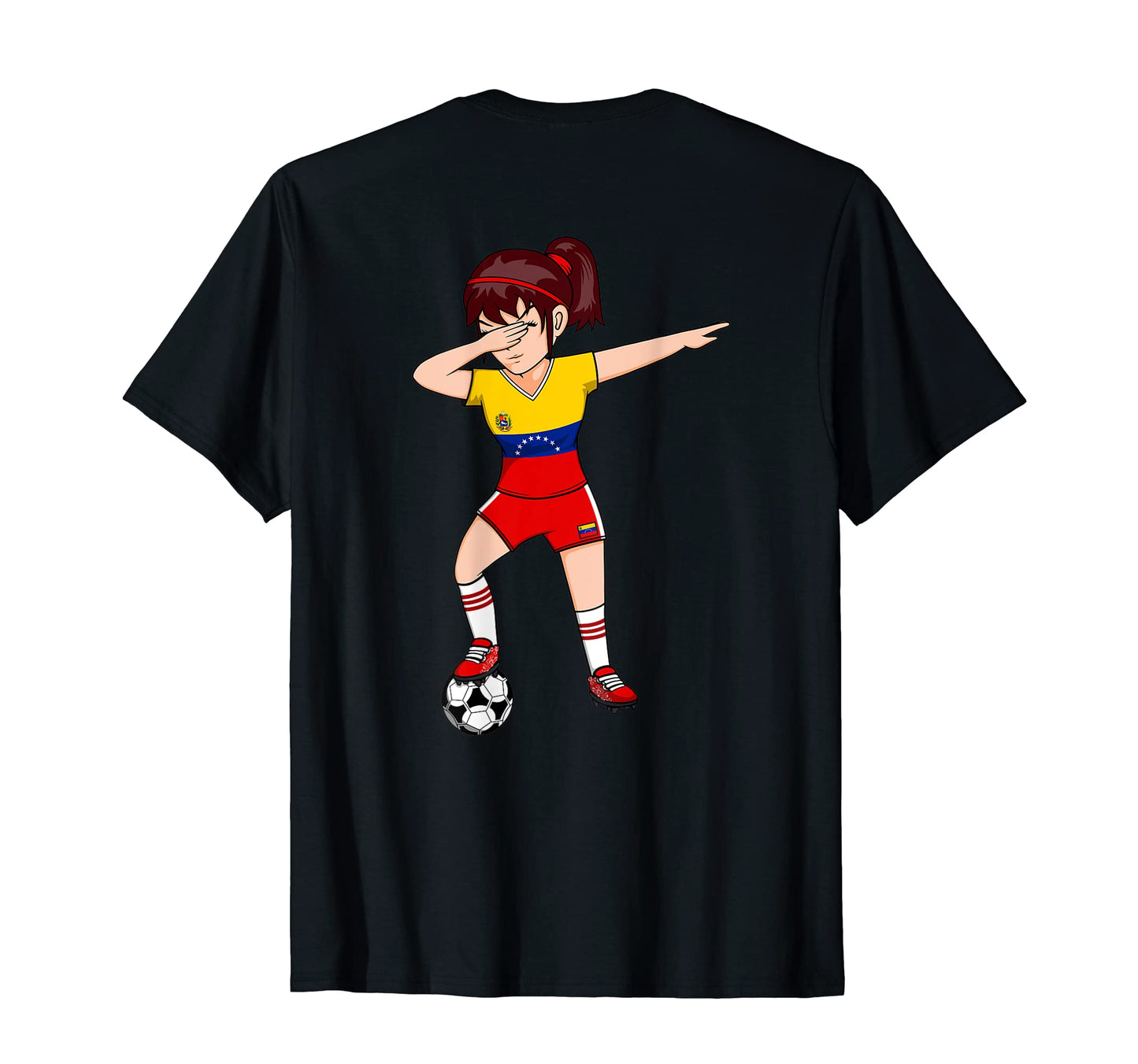 Dabbing Soccer Venezuela Jersey T-Shirt - Trendy Graphic for Adults - T-Shirt, Sweatshirt, Hoodie