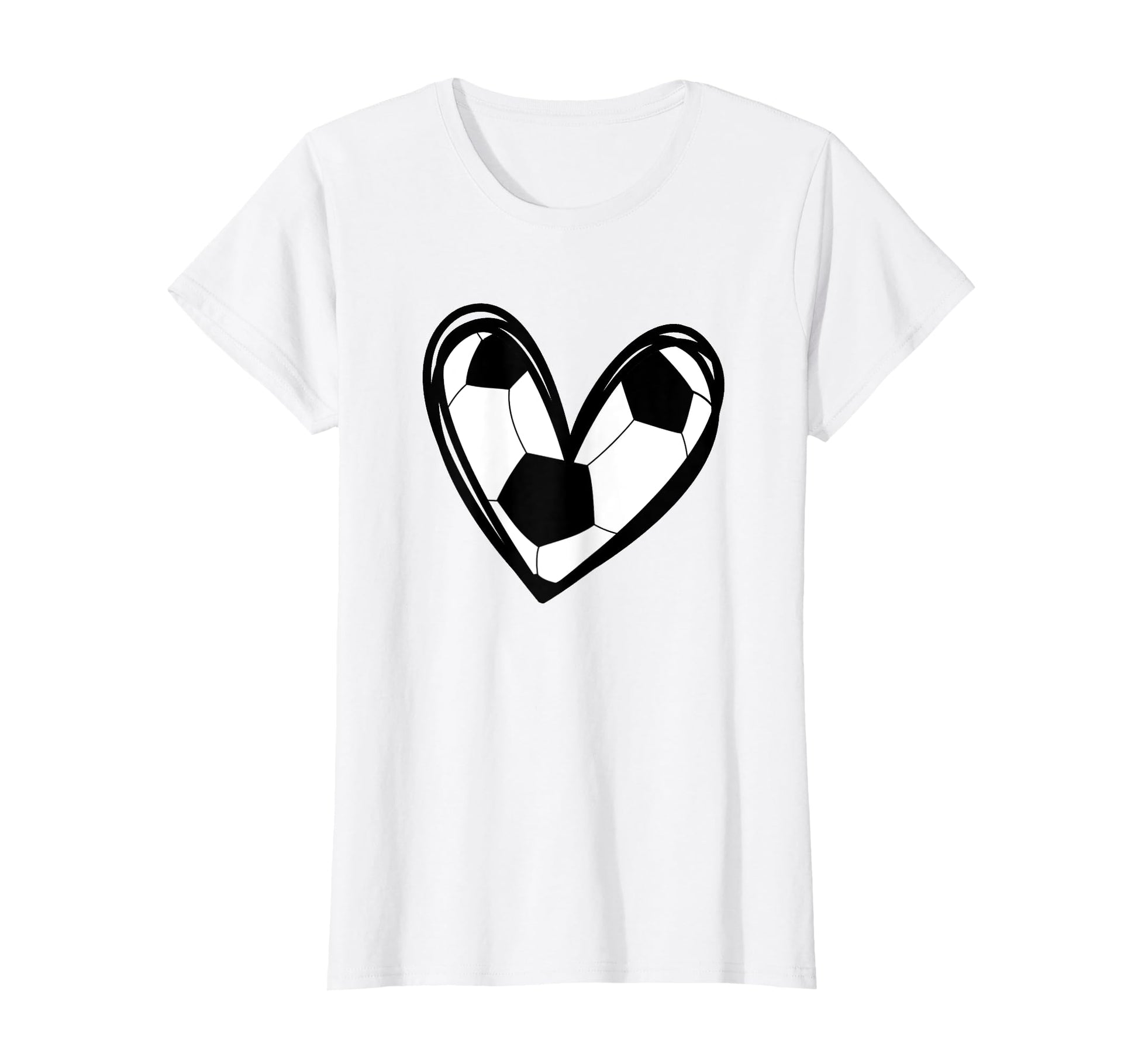 Football Soccer Heart Teen T-Shirt - Custom Art Print Unisex - T-Shirt, Sweatshirt, Hoodie