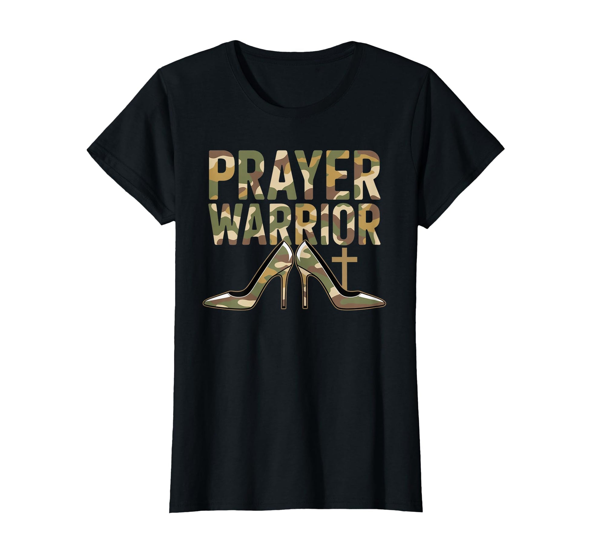 Prayer Warrior Christian Black T-Shirt - Minimalist Print Unisex - T-Shirt, Sweatshirt, Hoodie