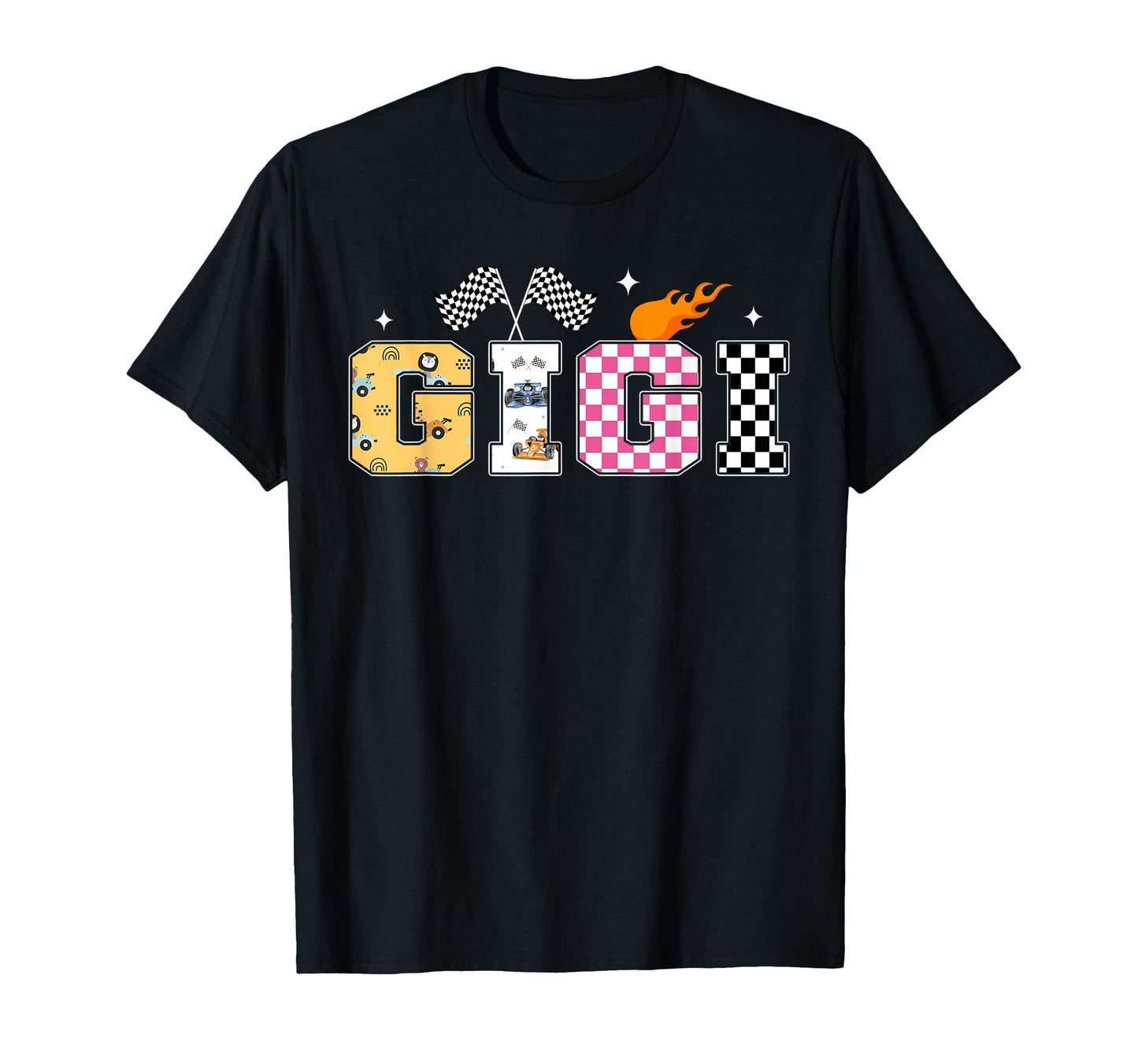 Gigi Pit Crew Racing Car Birthday T-Shirt - Unique Graphic for Adults - T-Shirt, Sweatshirt, Hoodie